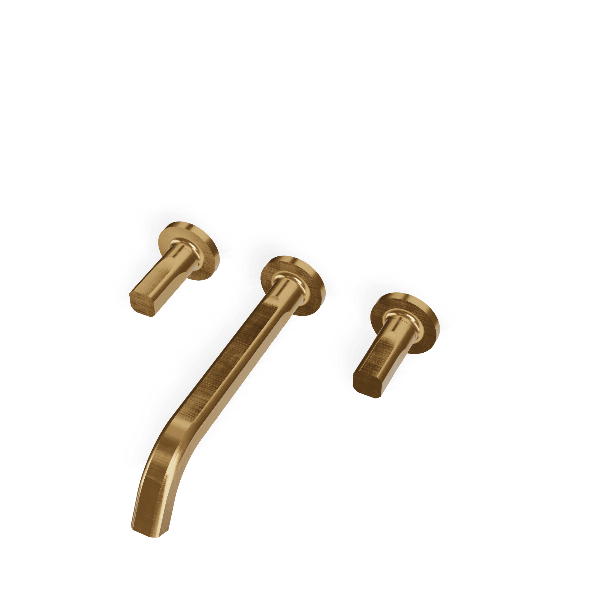 Внешняя часть смесителя для раковины на 3 отверстия из стены 240 мм Appia