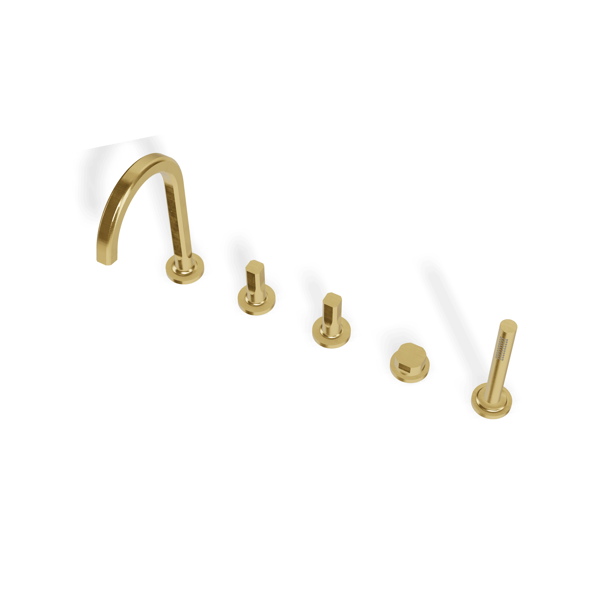 Смеситель на борт ванны на 5 отверстий Appia