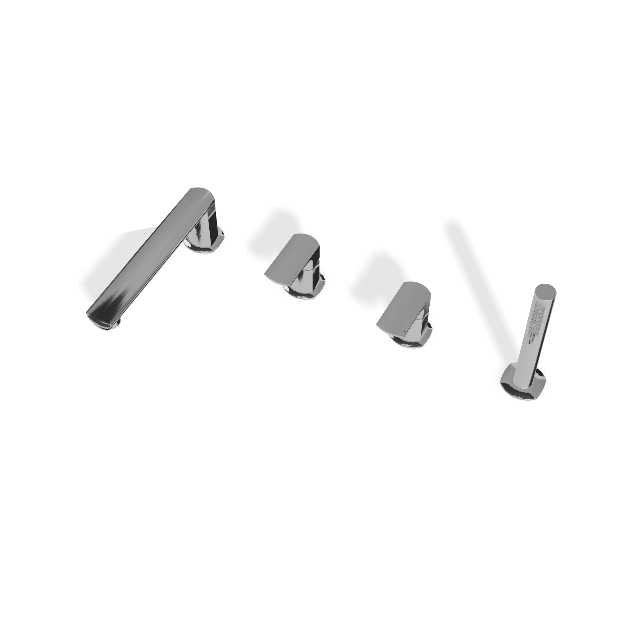 Смеситель на борт ванны на 4 отверстия Albatros