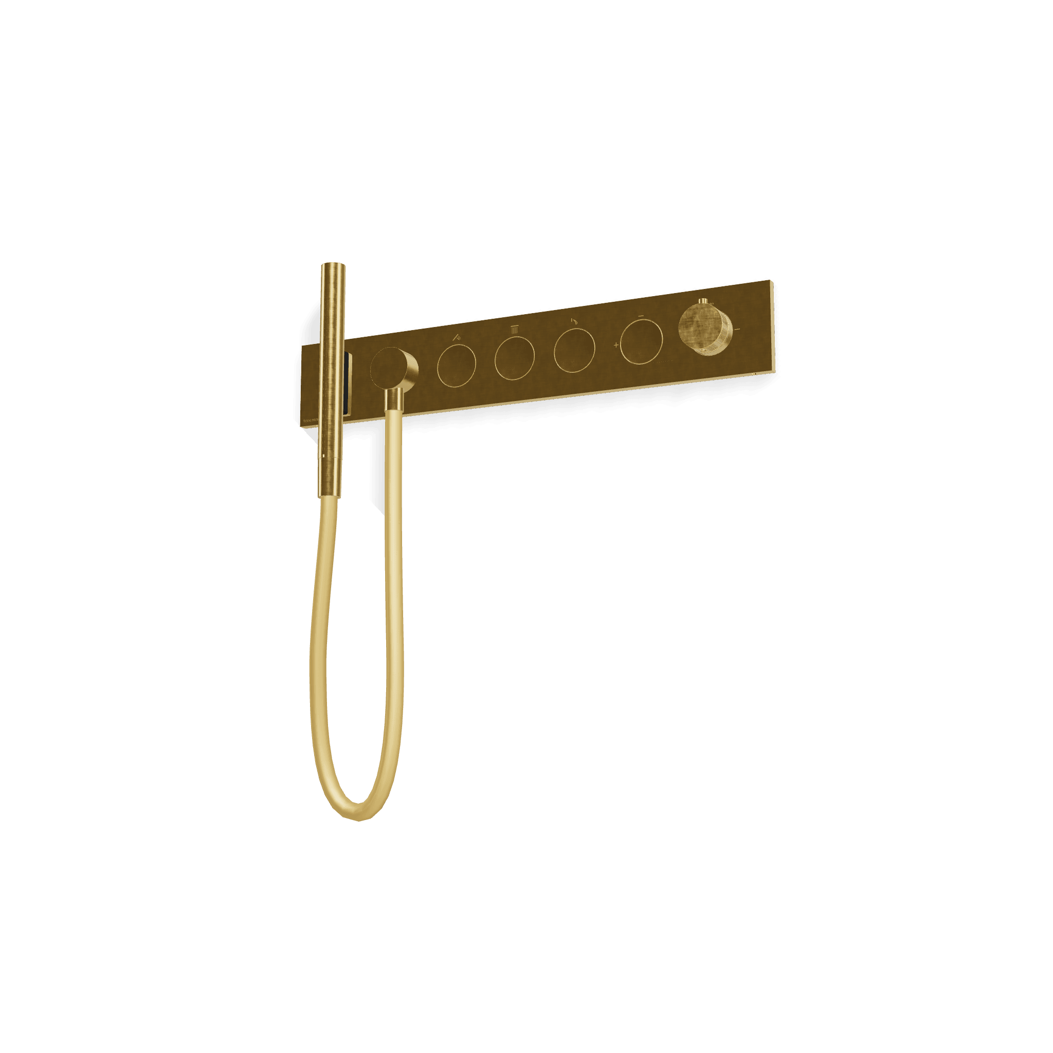 Внешняя часть термостатического смесителя для душа на 3 потребителя W-Touch