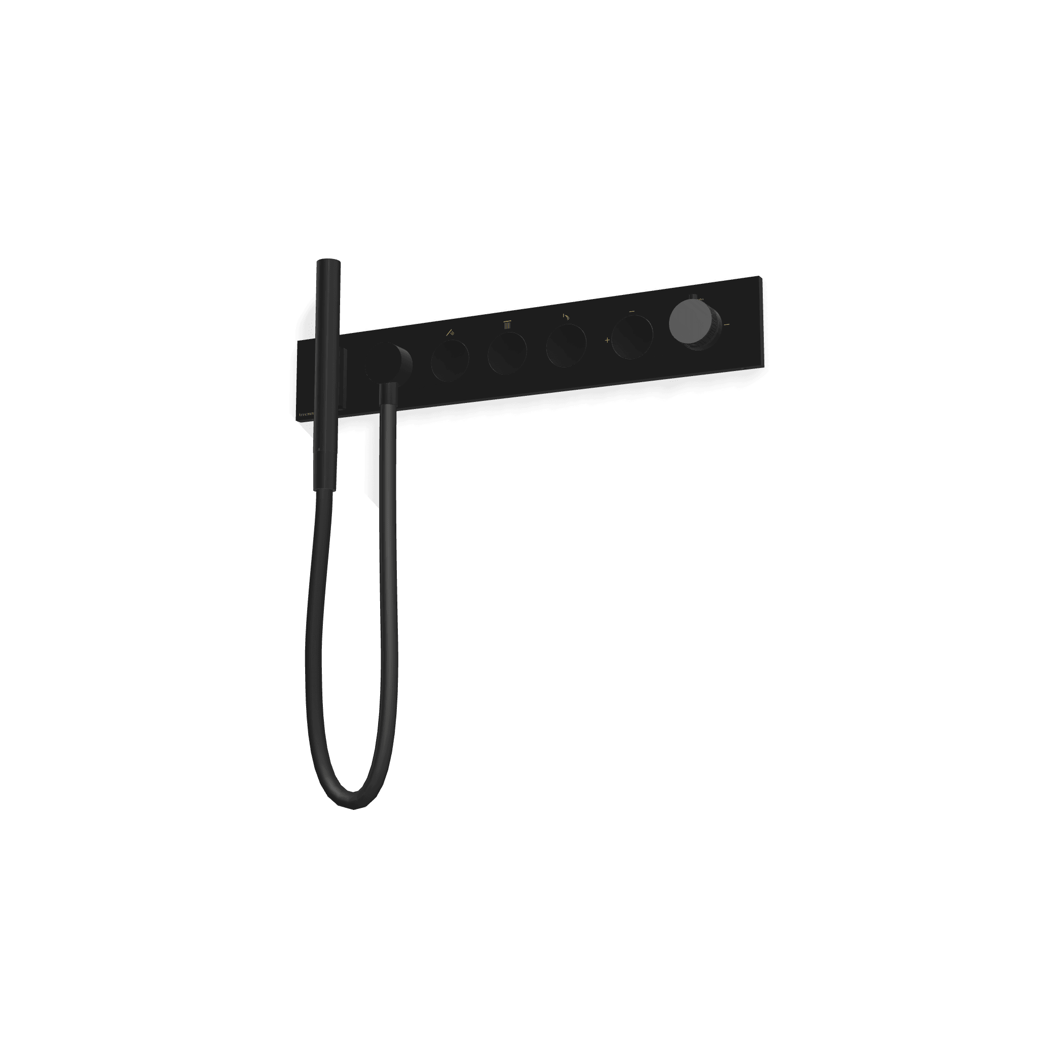 Внешняя часть термостатического смесителя для душа на 3 потребителя W-Touch