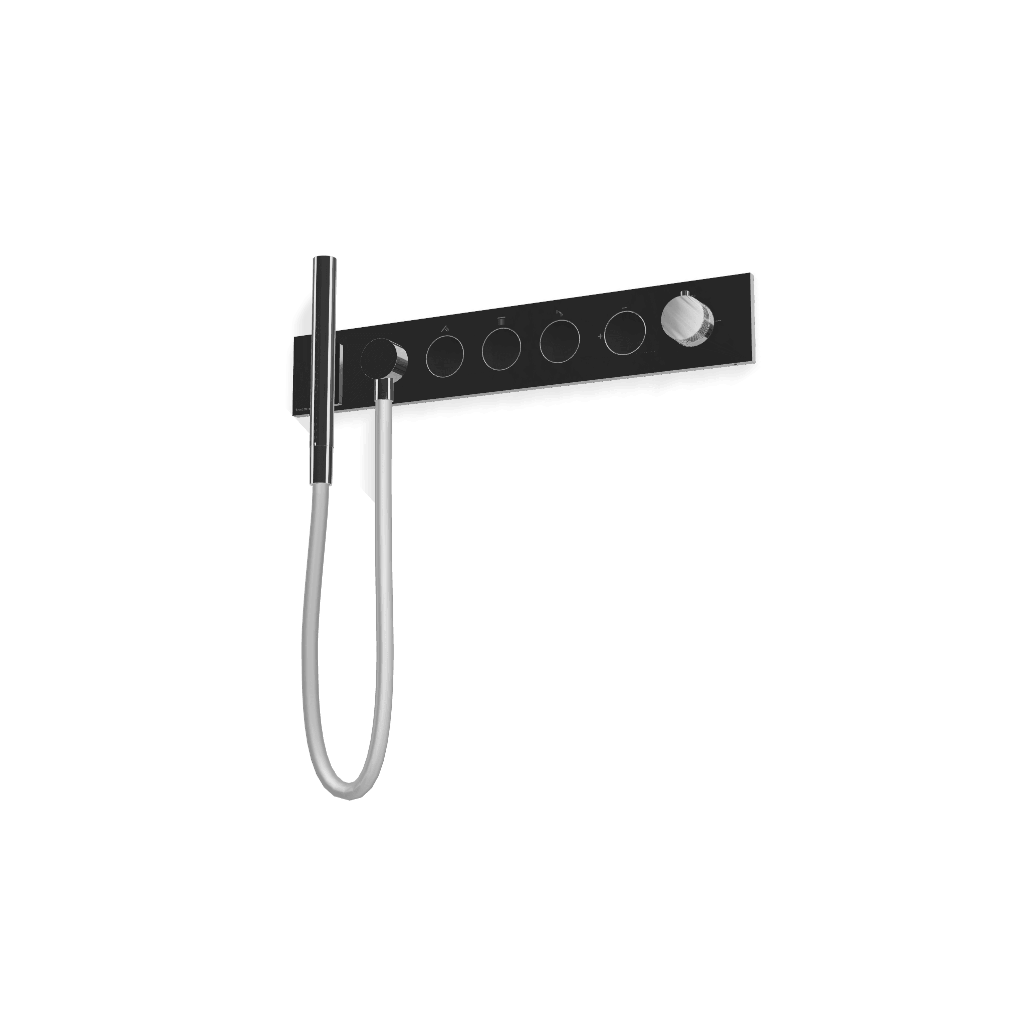 Внешняя часть термостатического смесителя для душа на 3 потребителя W-Touch