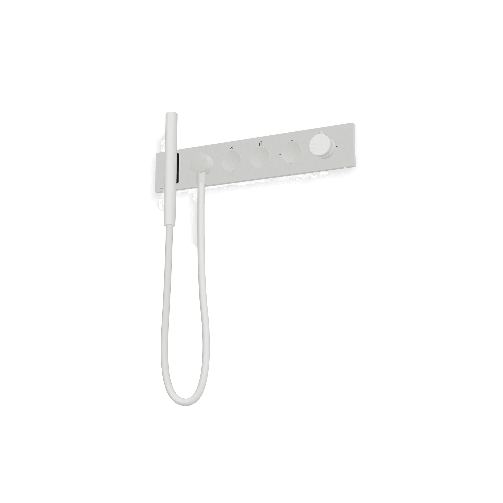 Внешняя часть термостатического смесителя для душа на 2 потребителя W-Touch