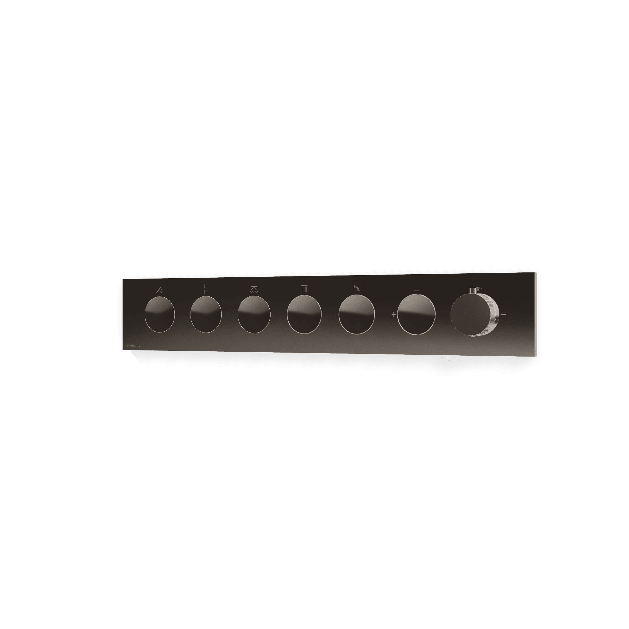 Внешняя часть термостатического смесителя для душа на 5 потребителей W-Touch