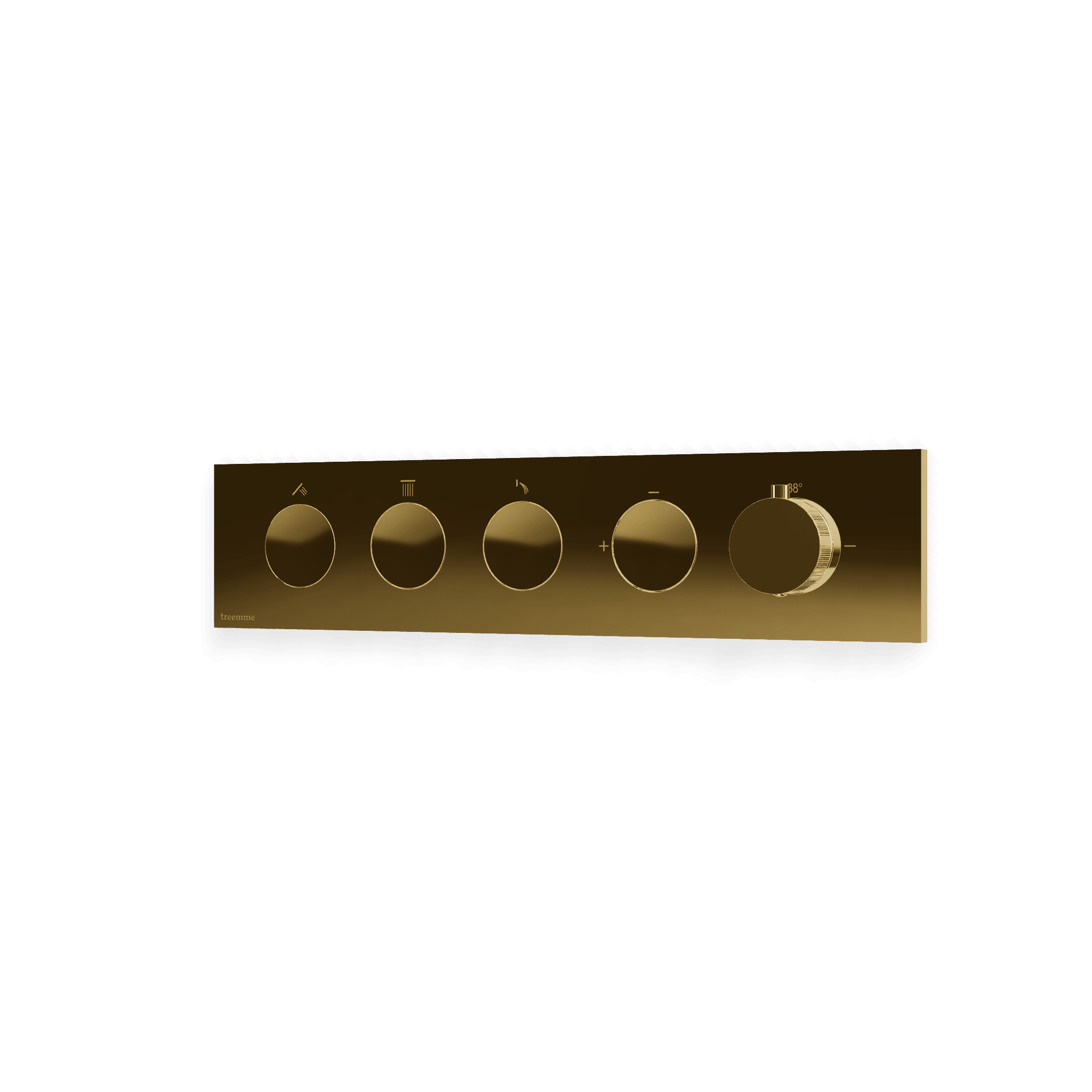 Внешняя часть термостатического смесителя для душа на 3 потребителя W-Touch