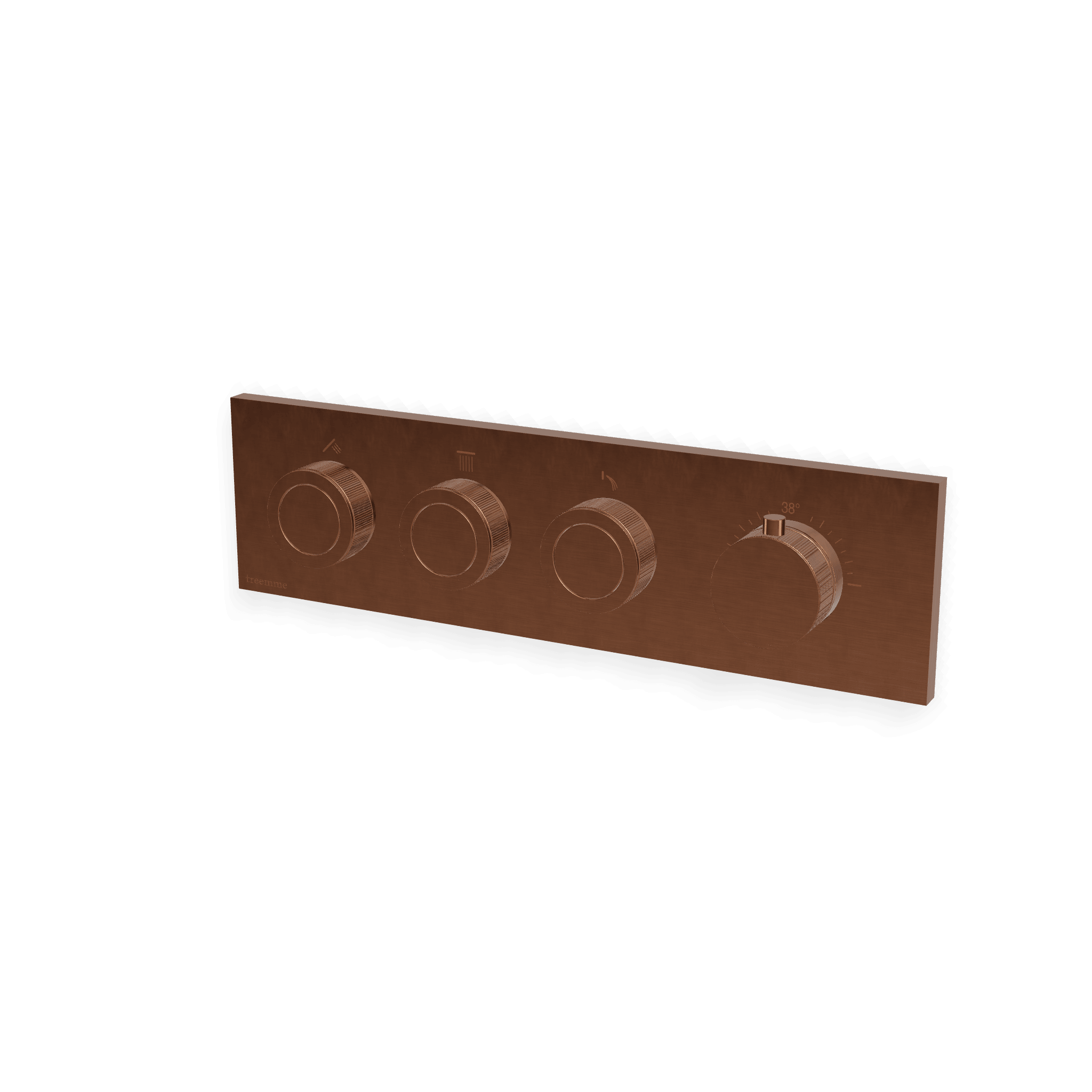 Внешняя часть термостатического смесителя для душа на 3 потребителя W-Smart