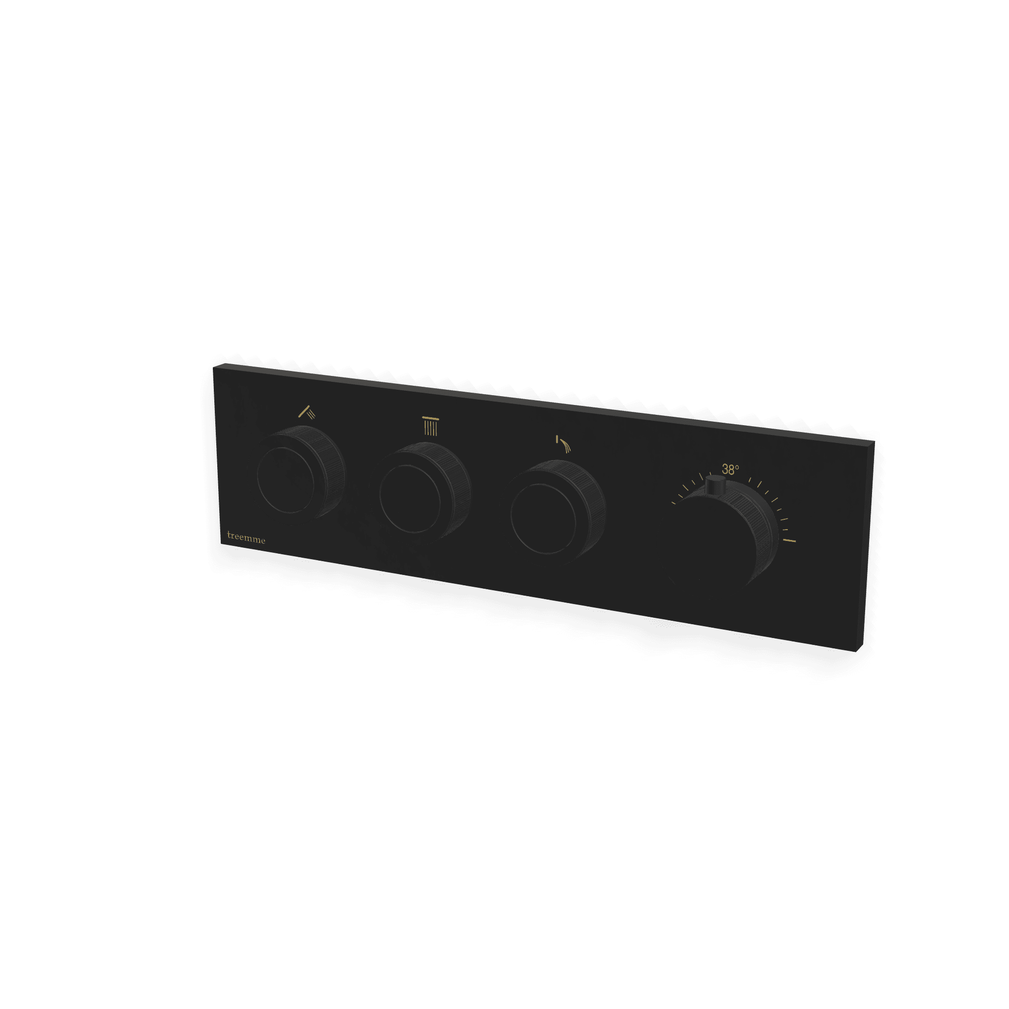 Внешняя часть термостатического смесителя для душа на 3 потребителя W-Smart