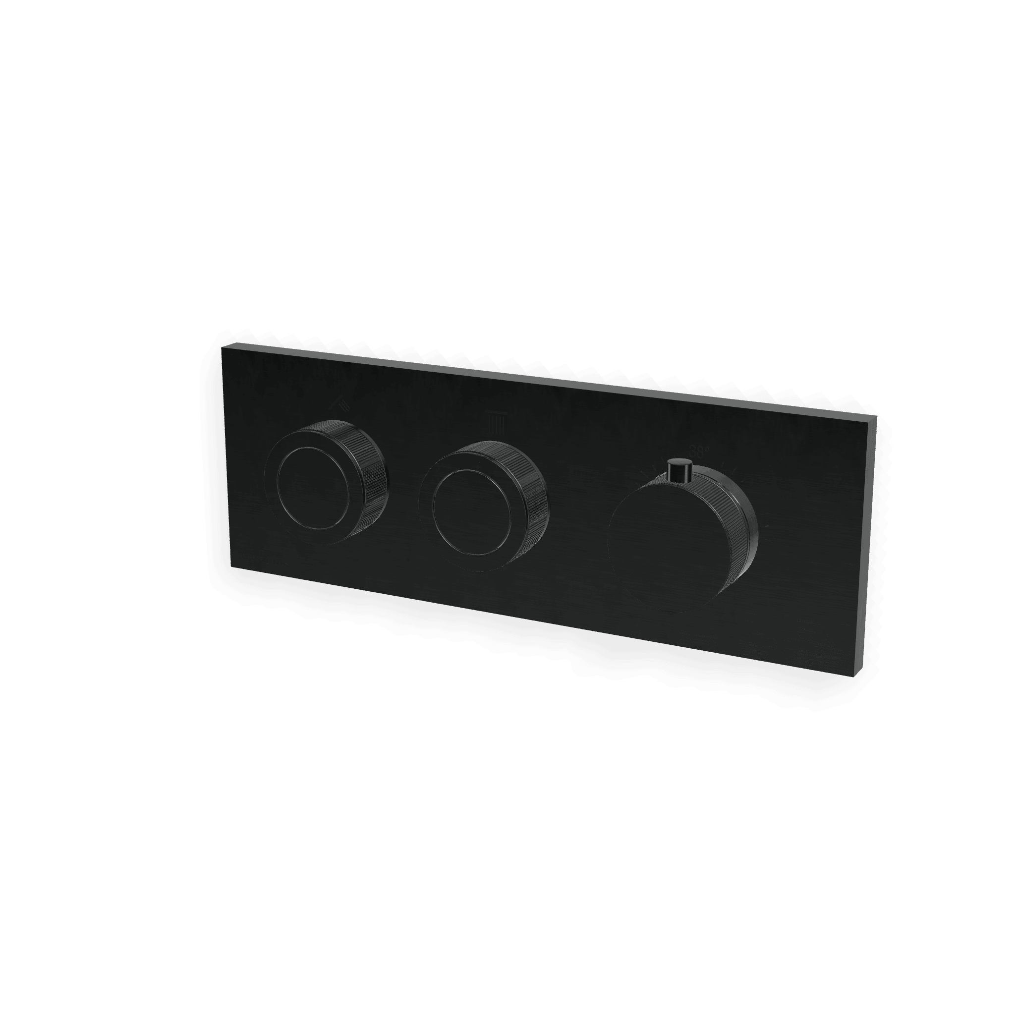 Внешняя часть термостатического смесителя для душа на 2 потребителя W-Smart