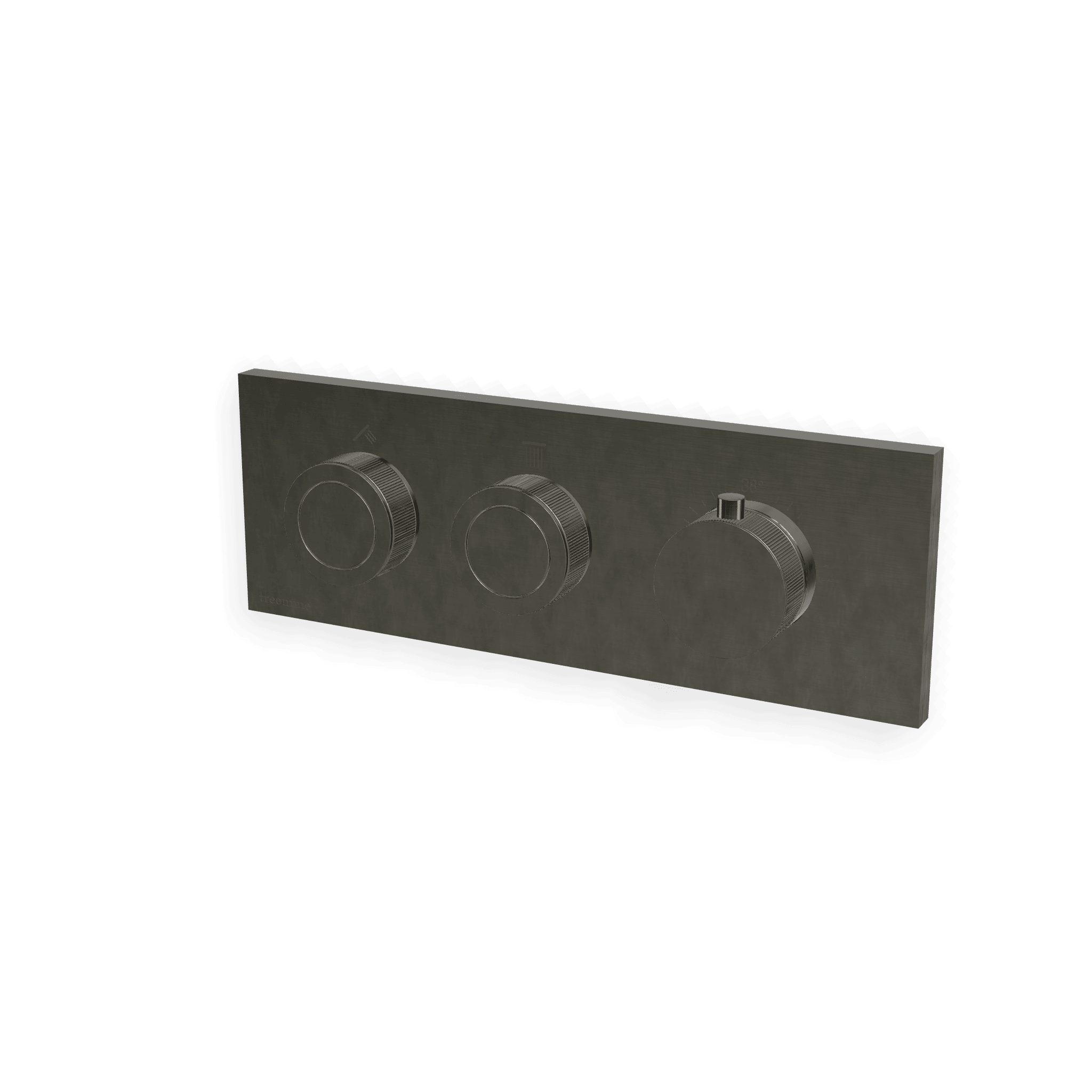 Внешняя часть термостатического смесителя для душа на 2 потребителя W-Smart