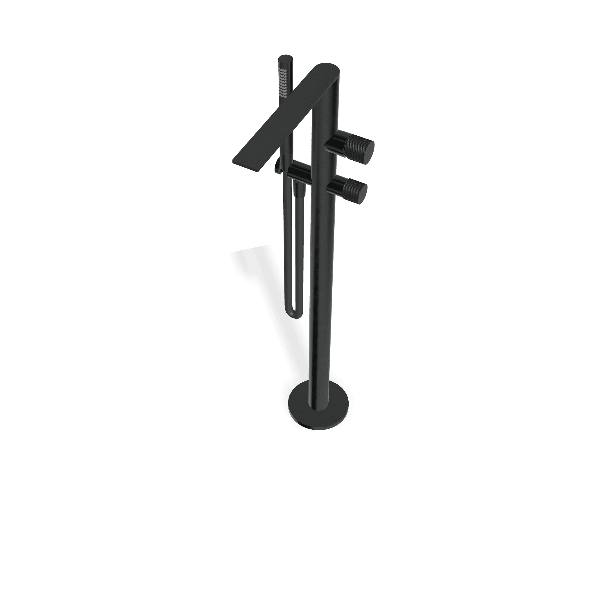 Внешняя часть напольного смесителя для ванны с 2 ручками 849 мм 3.6