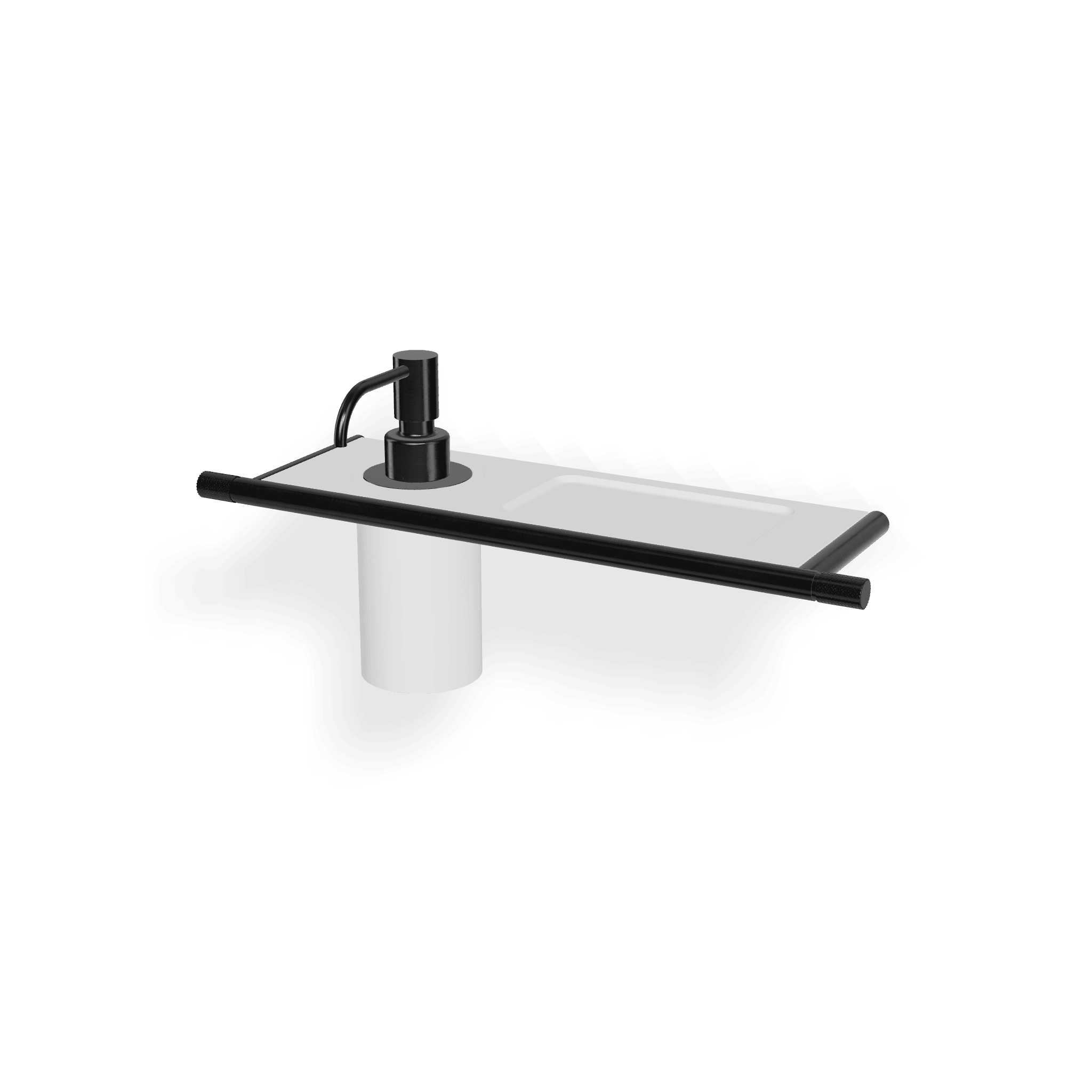 Полка со встроенным дозатором жидкого мыла 22mm