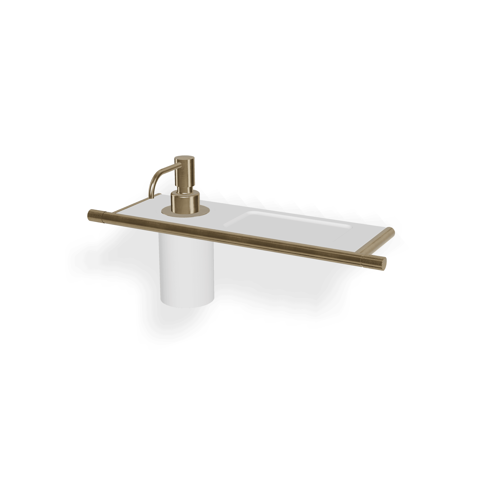 Полка со встроенным дозатором жидкого мыла 22mm