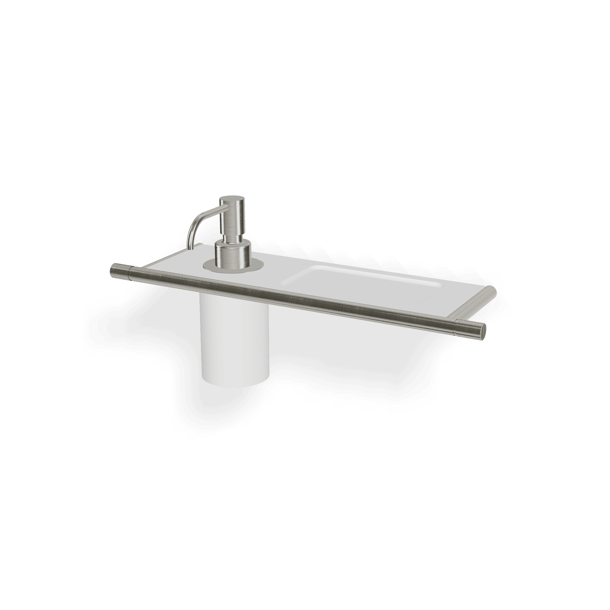 Полка со встроенным дозатором жидкого мыла 22mm