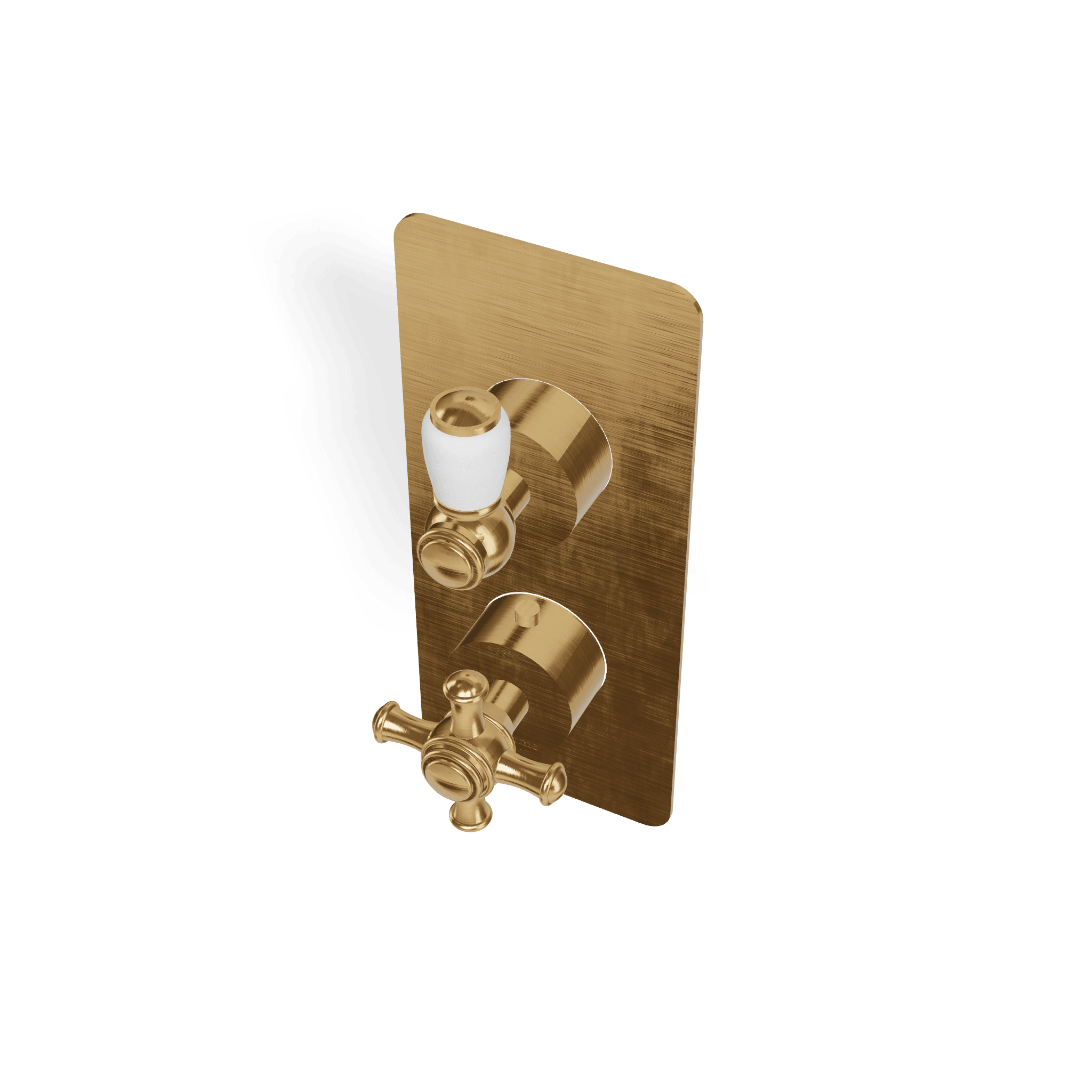 Внешняя часть термостатического смесителя на 3 потребителя Old Italy