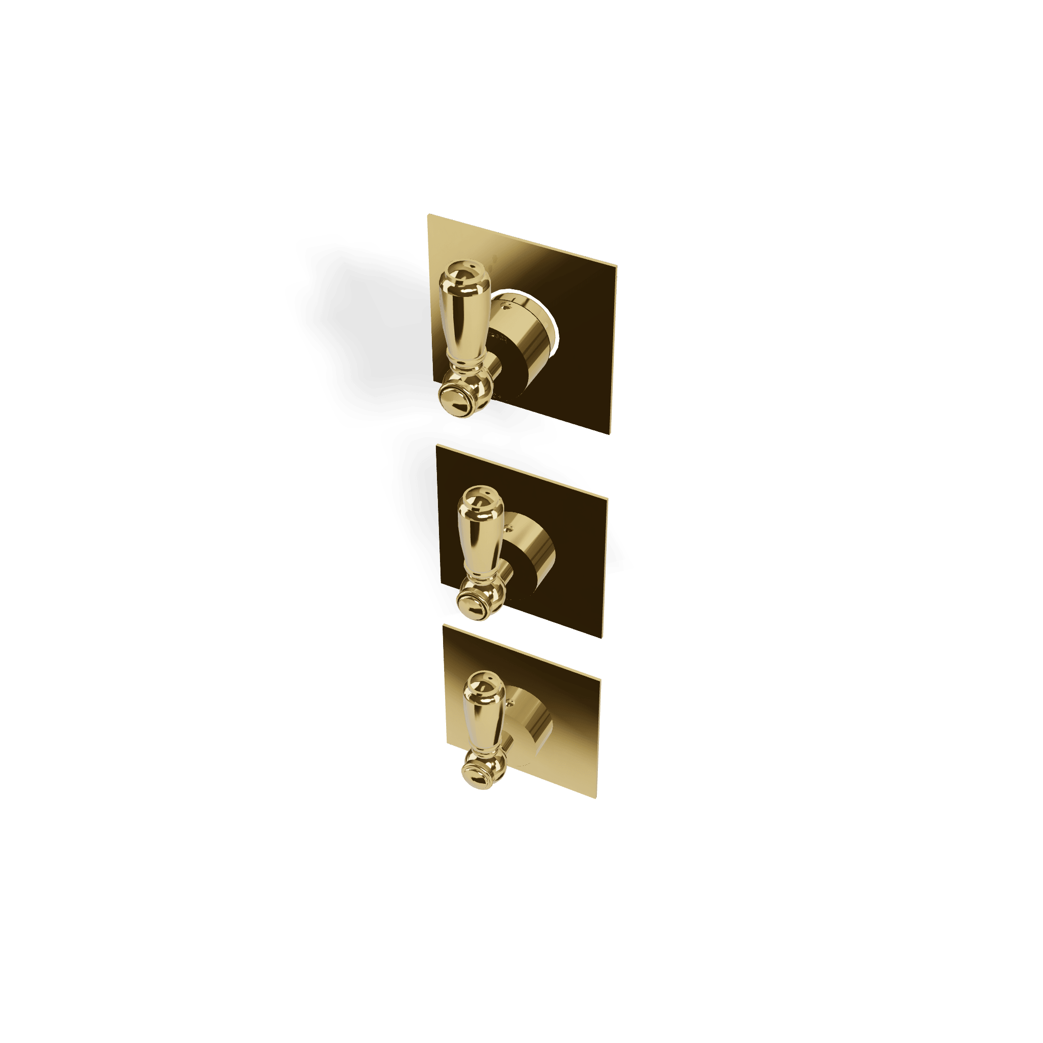 Внешняя часть термостатического смесителя для душа на 2 потребителя Old Italy