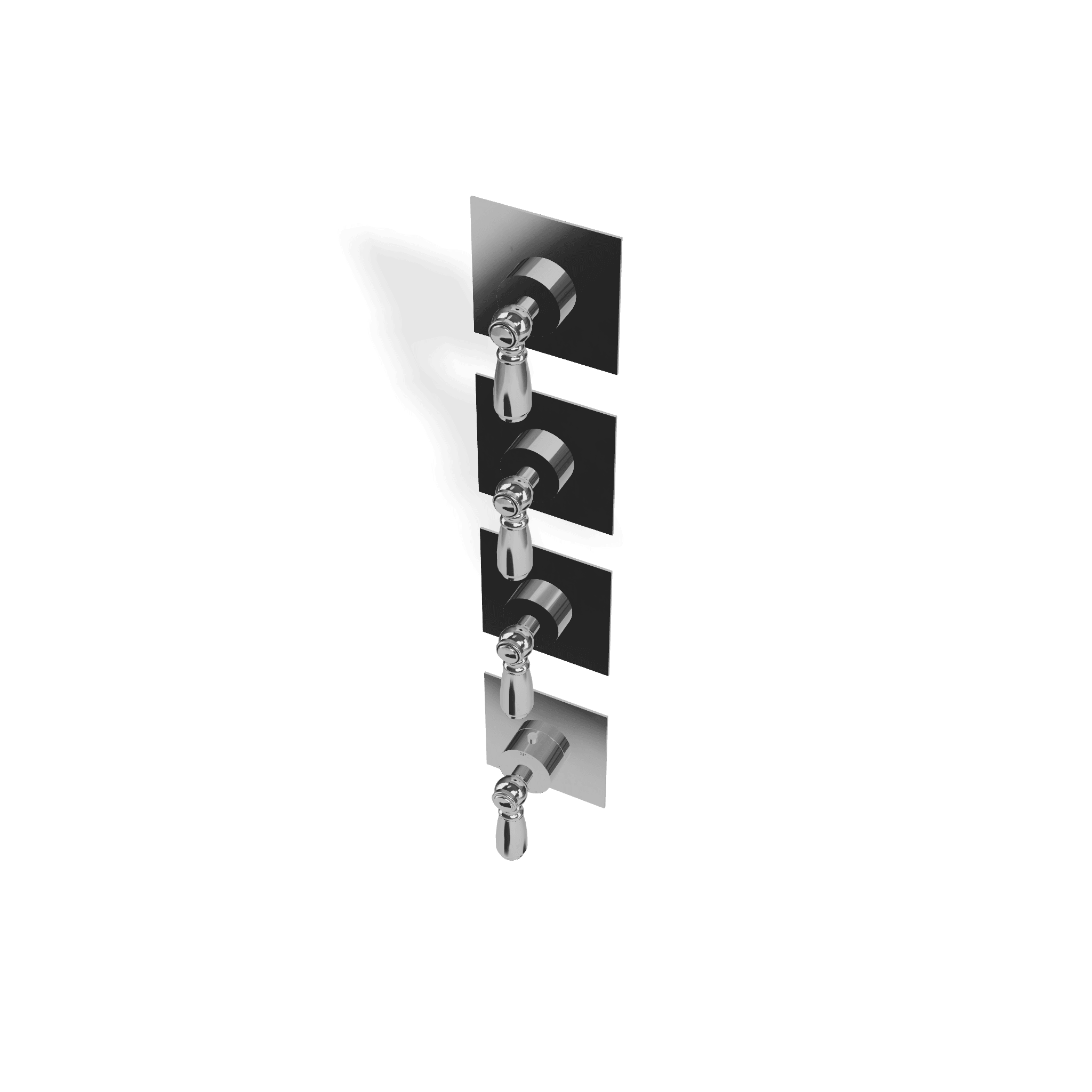 Внешняя часть термостатического смесителя для душа на 3 потребителя Old Italy