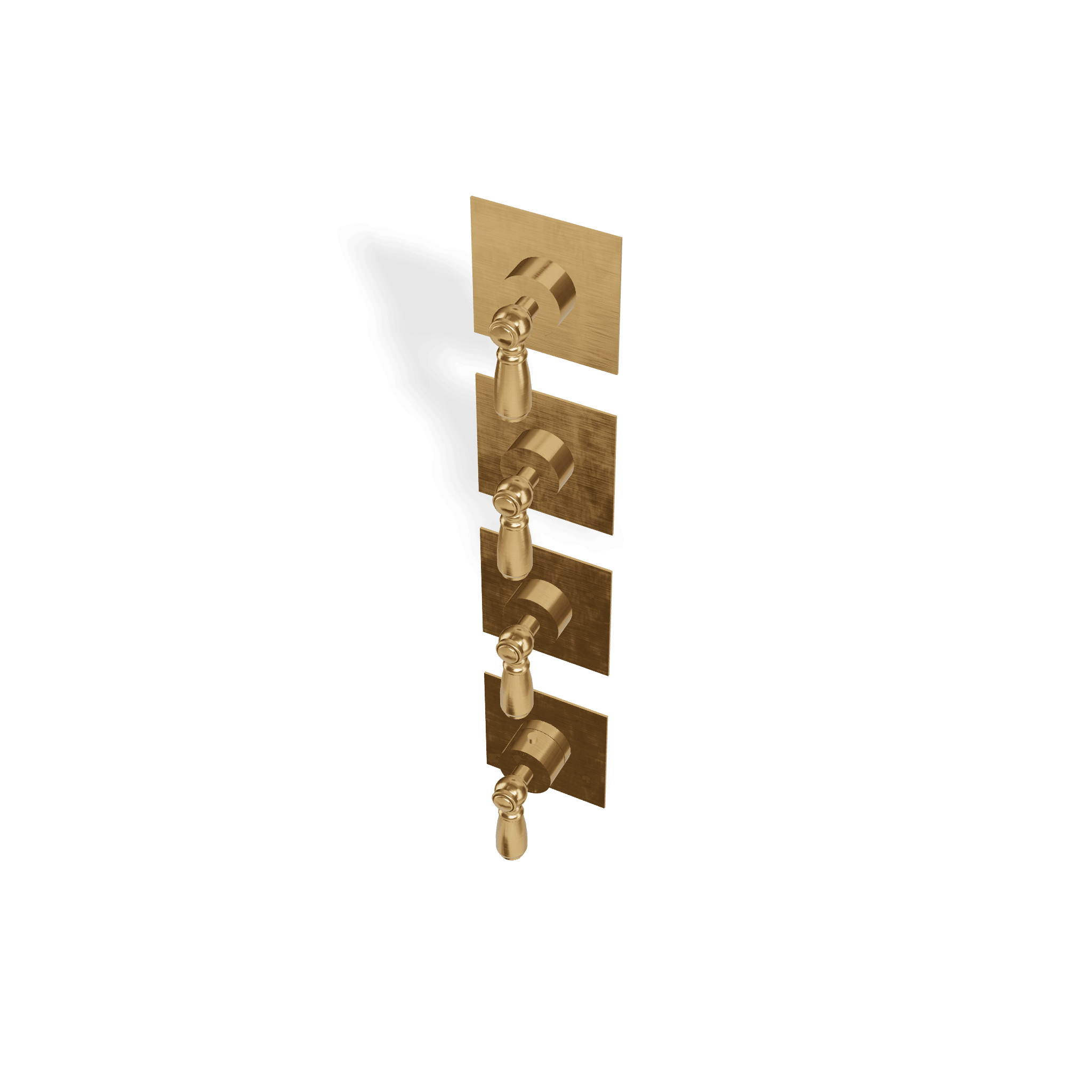 Внешняя часть термостатического смесителя для душа на 3 потребителя Old Italy