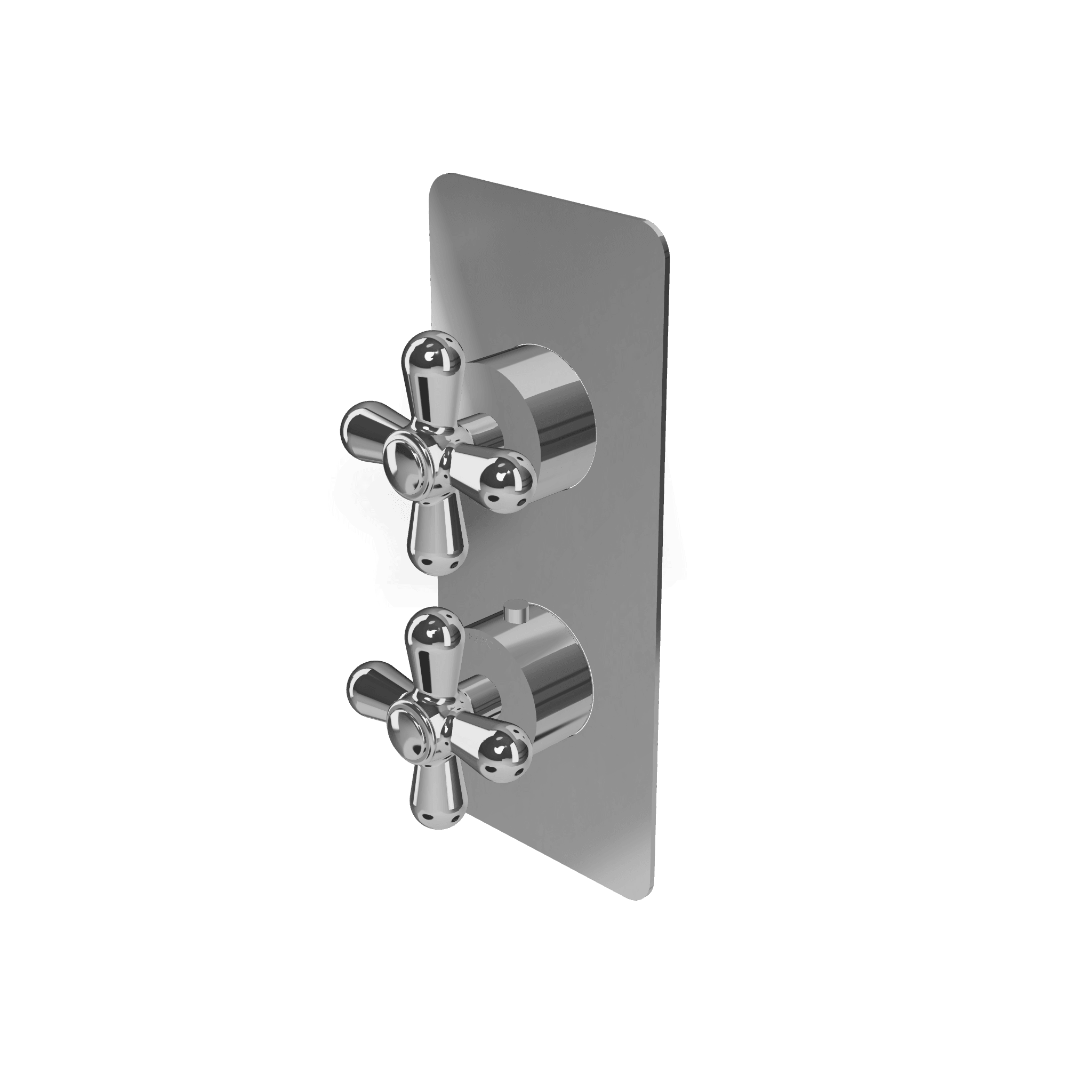 Внешняя часть термостатического смесителя на 2 потребителя Romantica