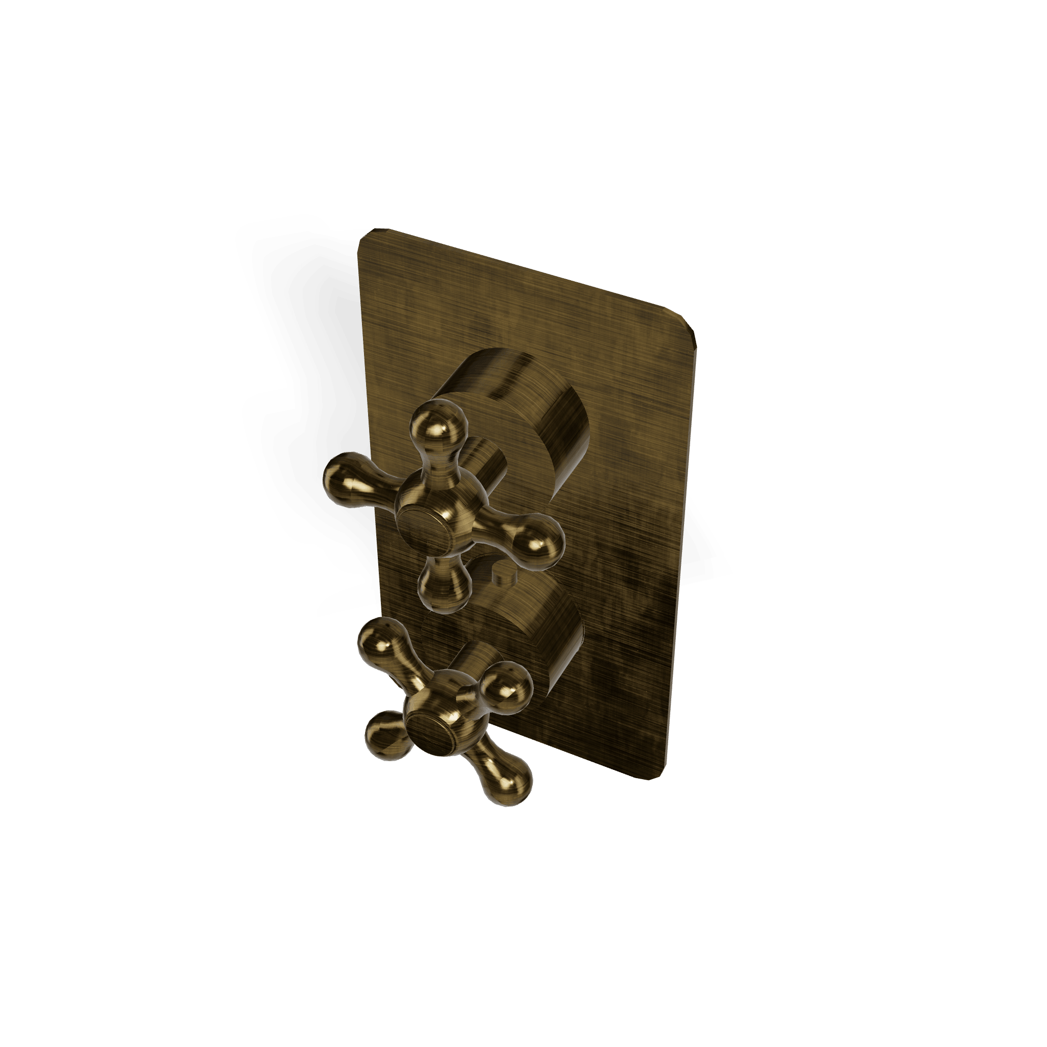 Внешняя часть термостатического смесителя для душа на 1 потребителя Romantica