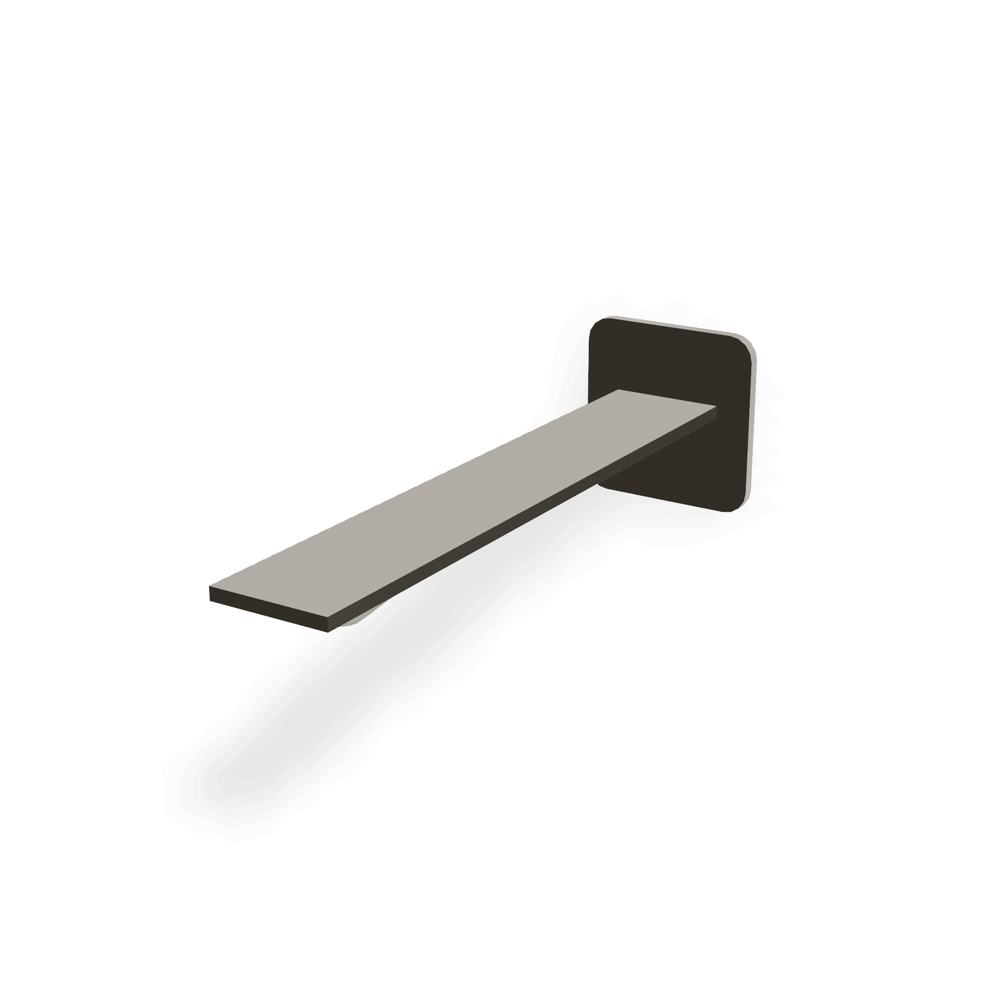 Излив для раковины настенный 236 мм Ran