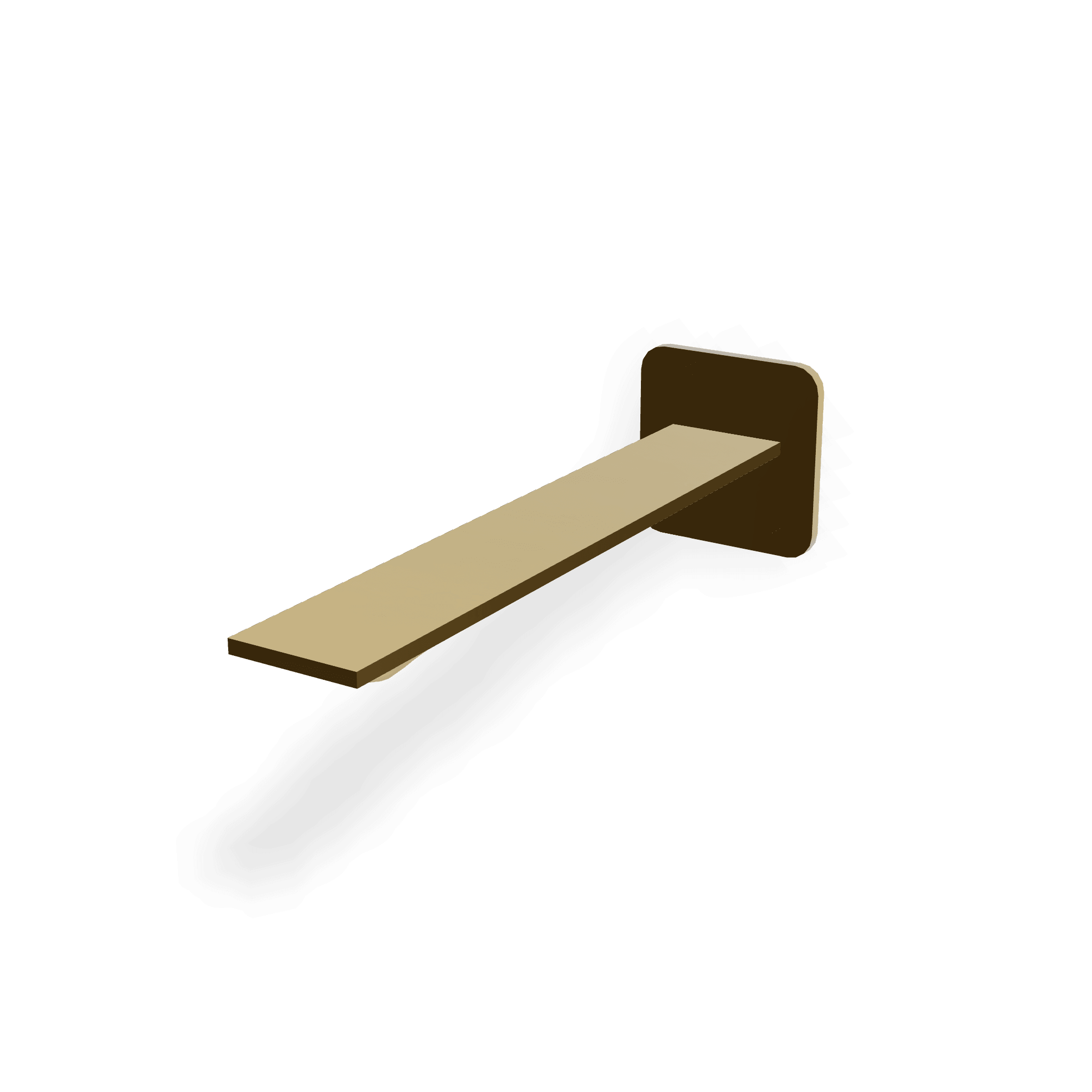 Излив для раковины настенный 236 мм Ran