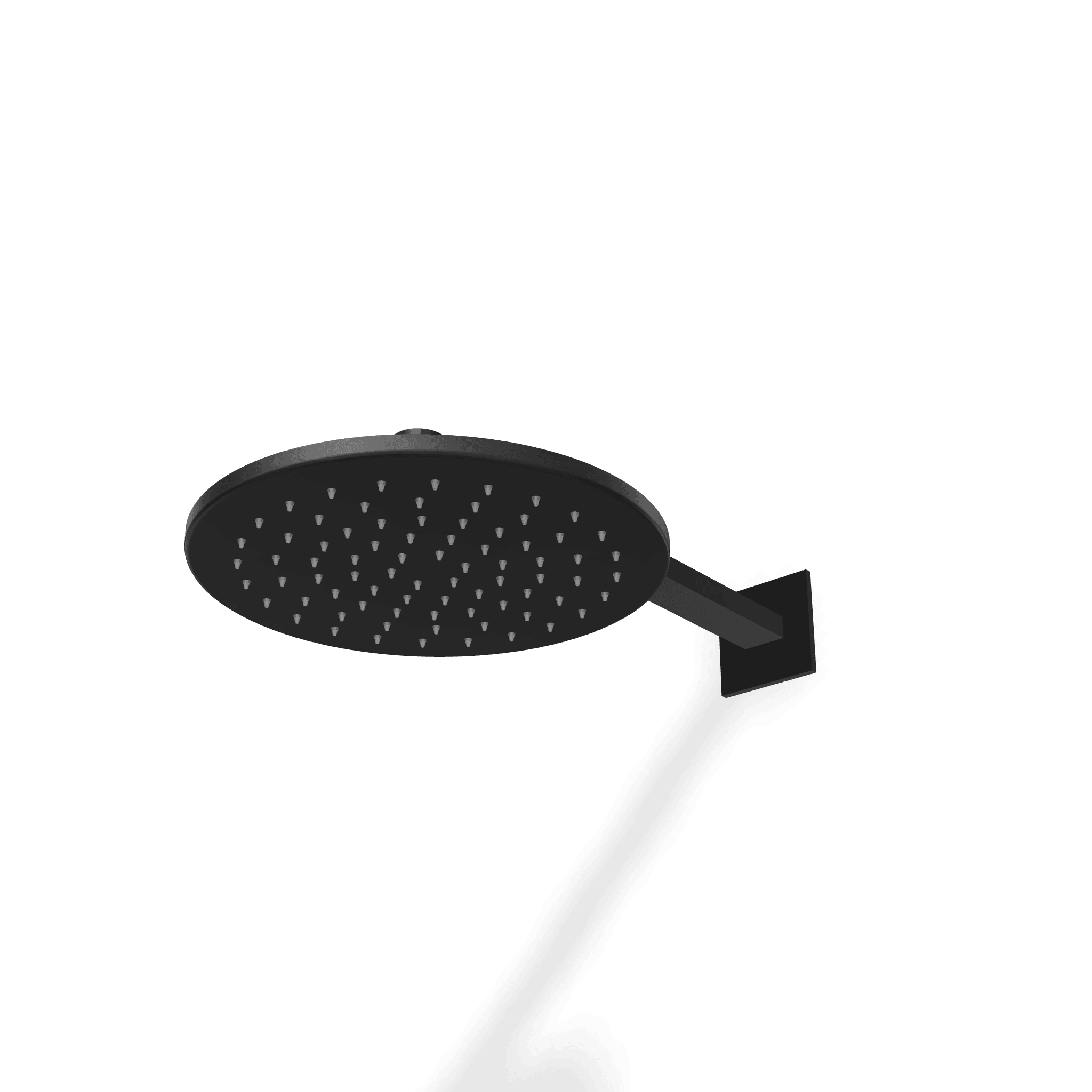 Верхний душ диаметр 250 мм с кронштейном 320 мм из стены