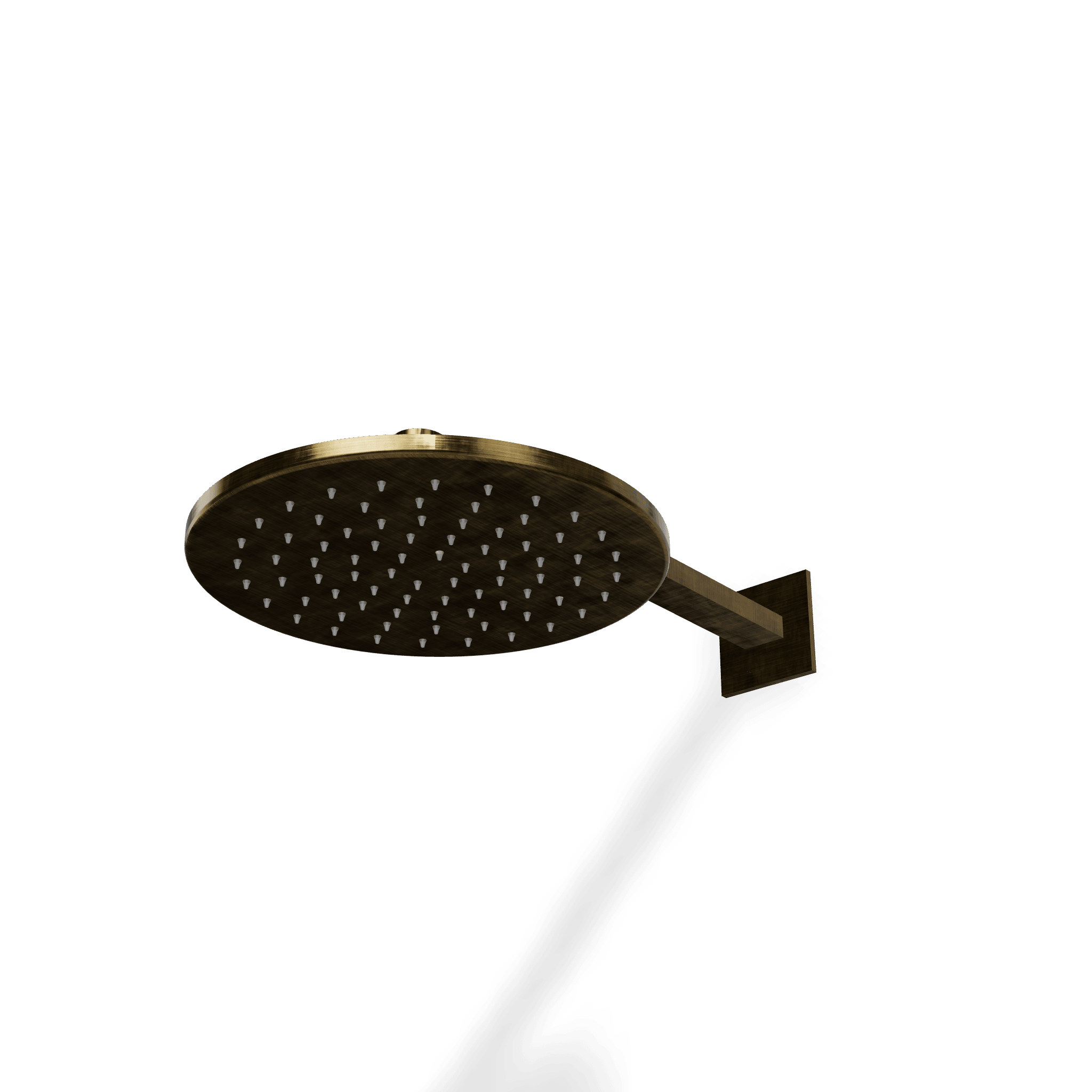 Верхний душ диаметр 250 мм с кронштейном 320 мм из стены