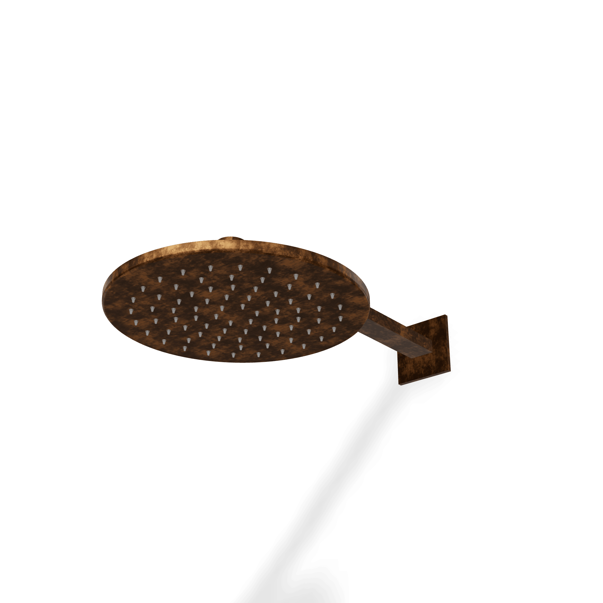 Верхний душ диаметр 250 мм с кронштейном 320 мм из стены