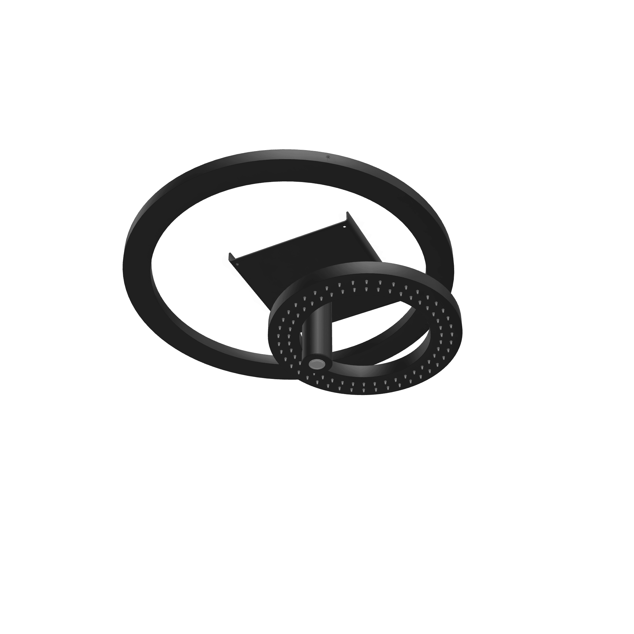 Верхний душ диаметр 280(500) мм с 2-мя режимами и LED подсветкой W-70S