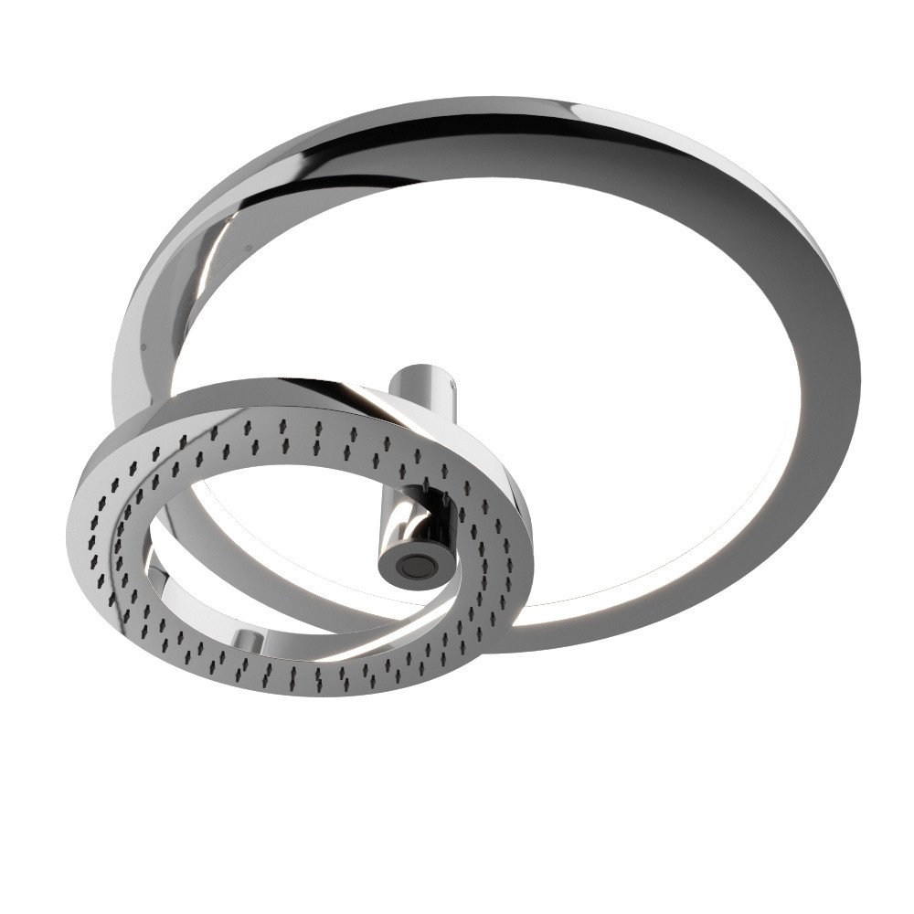 Верхний душ диаметр 280(500) мм с 2-мя режимами и LED подсветкой W-70S