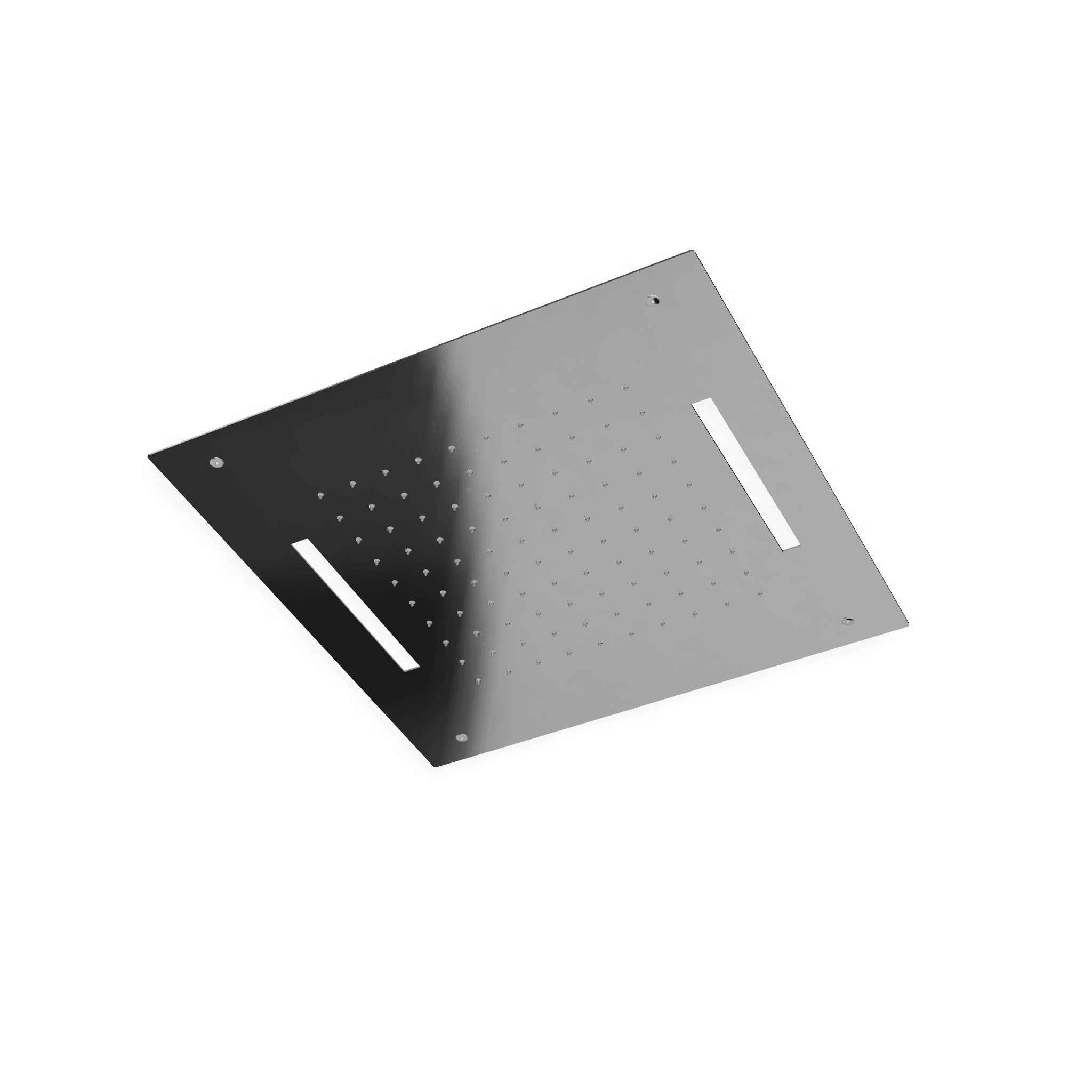 Верхний душ 430х430 мм встраиваемый с режимом 