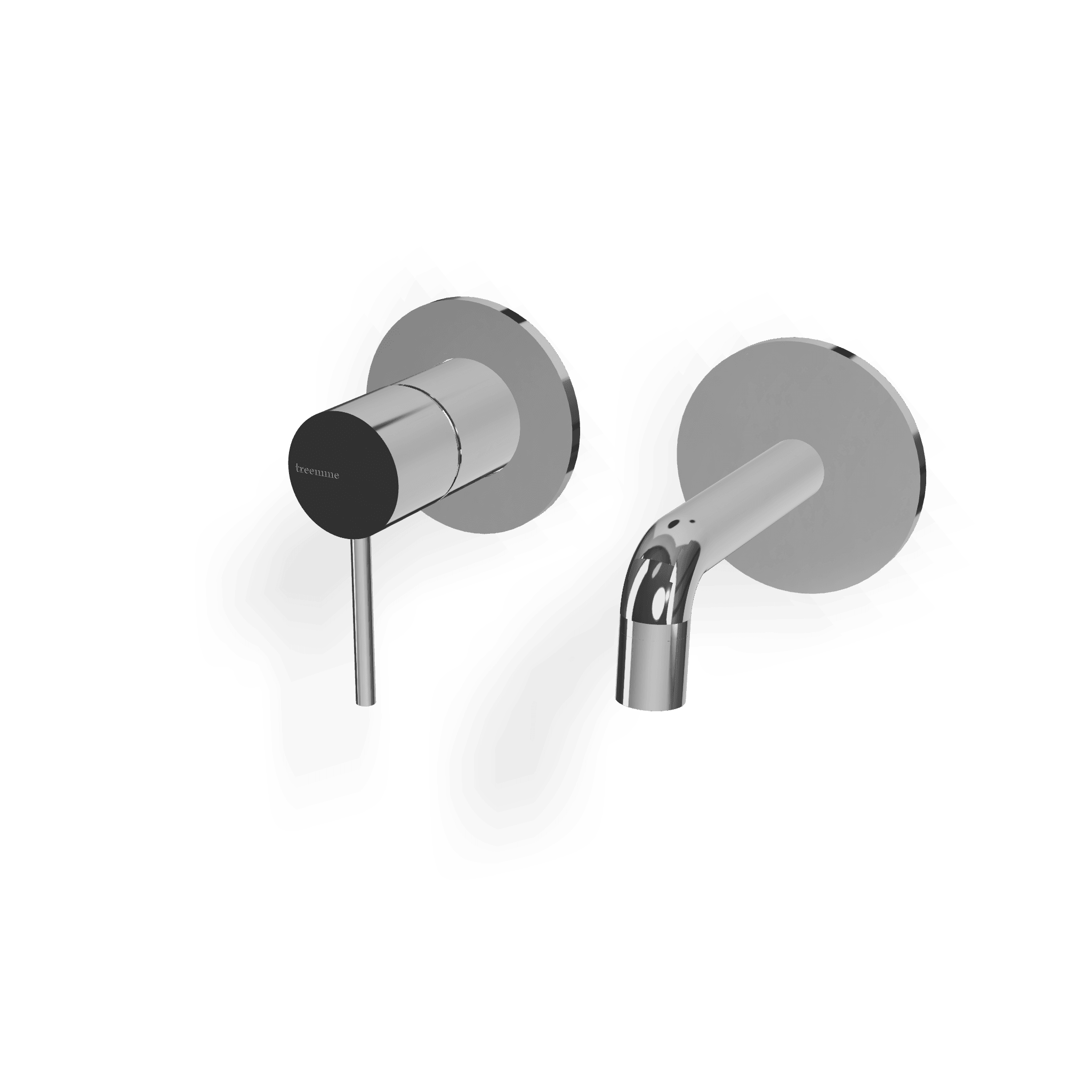 Внешняя часть смесителя для раковины из стены 97 мм Up+