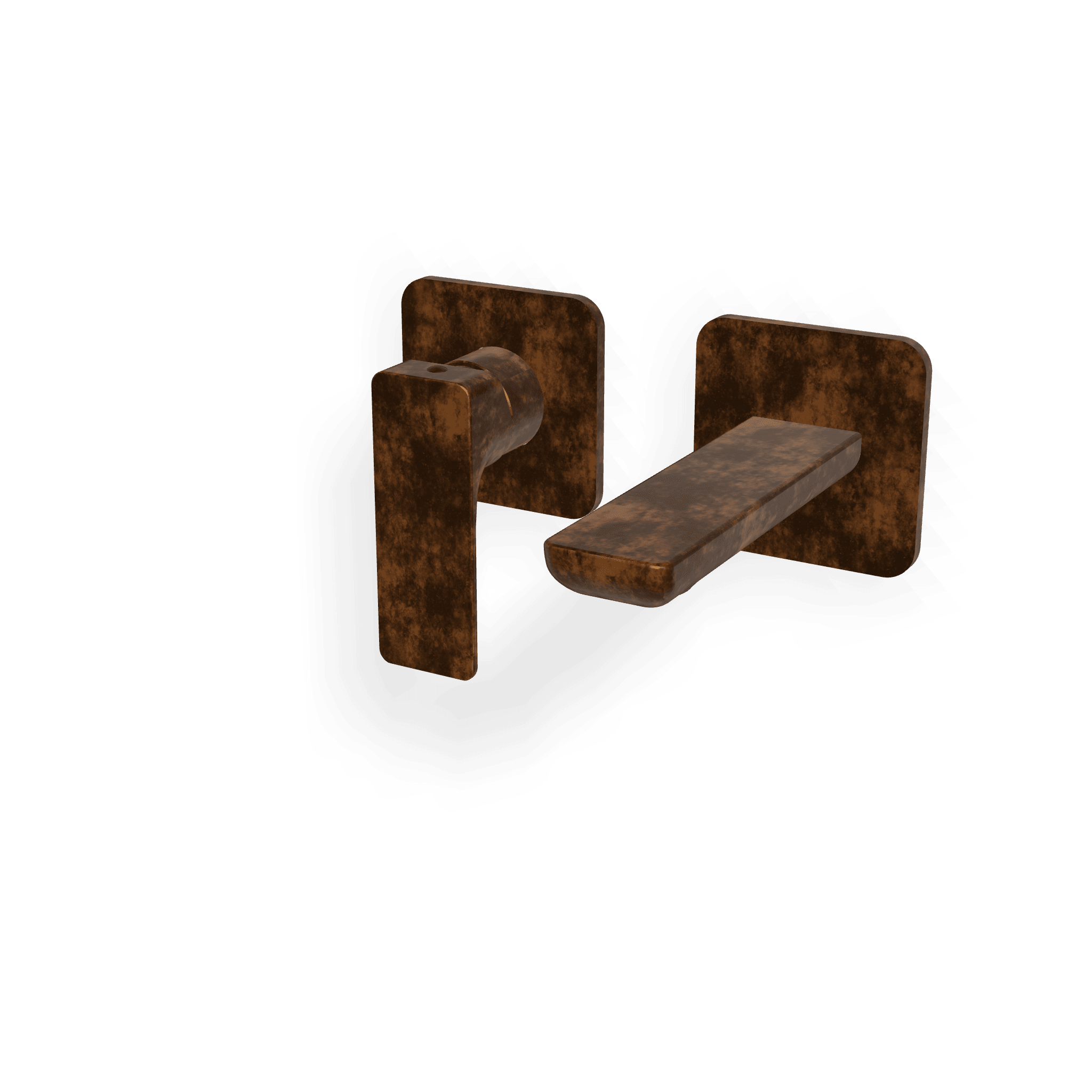 Внешняя часть смесителя для раковины из стены 110 мм Hask