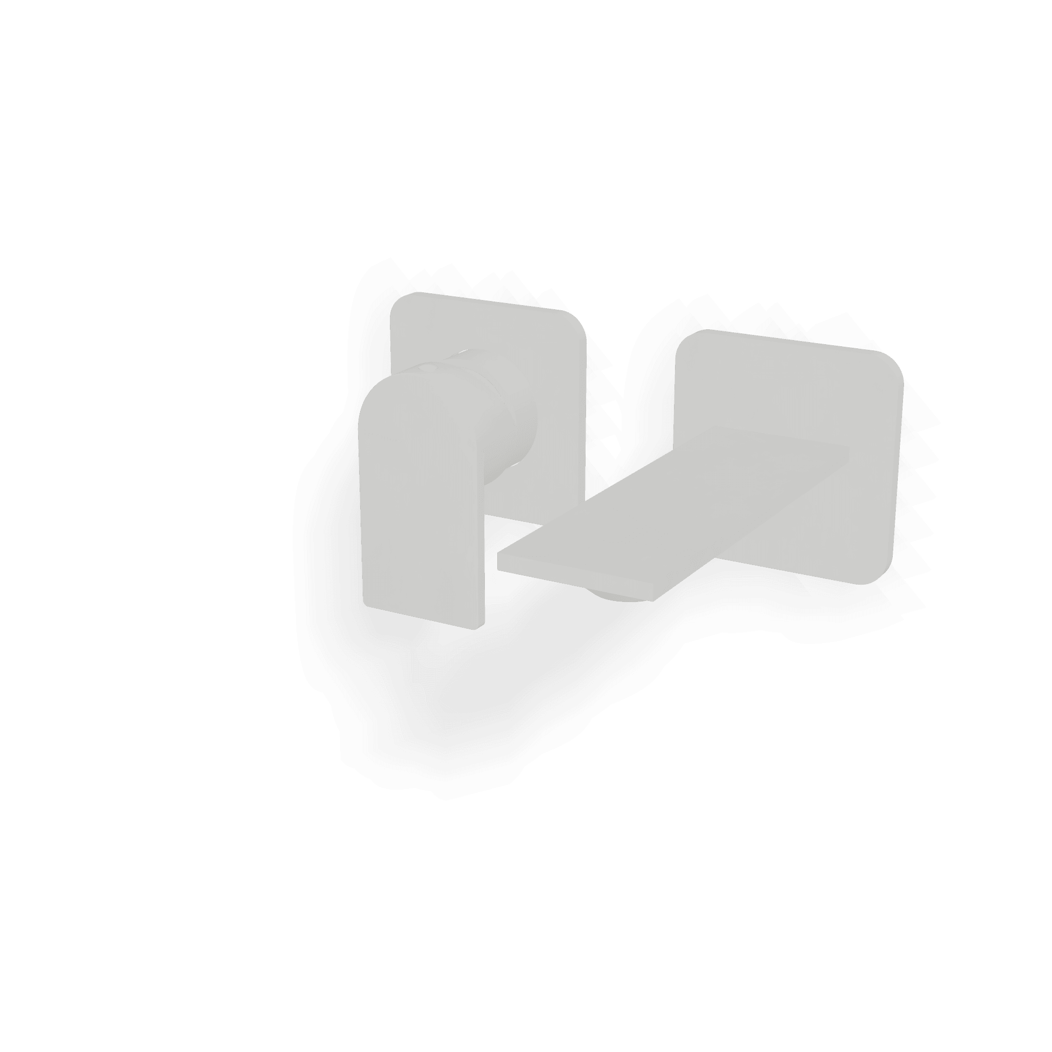 Внешняя часть смесителя для раковины из стены 110 мм Ran