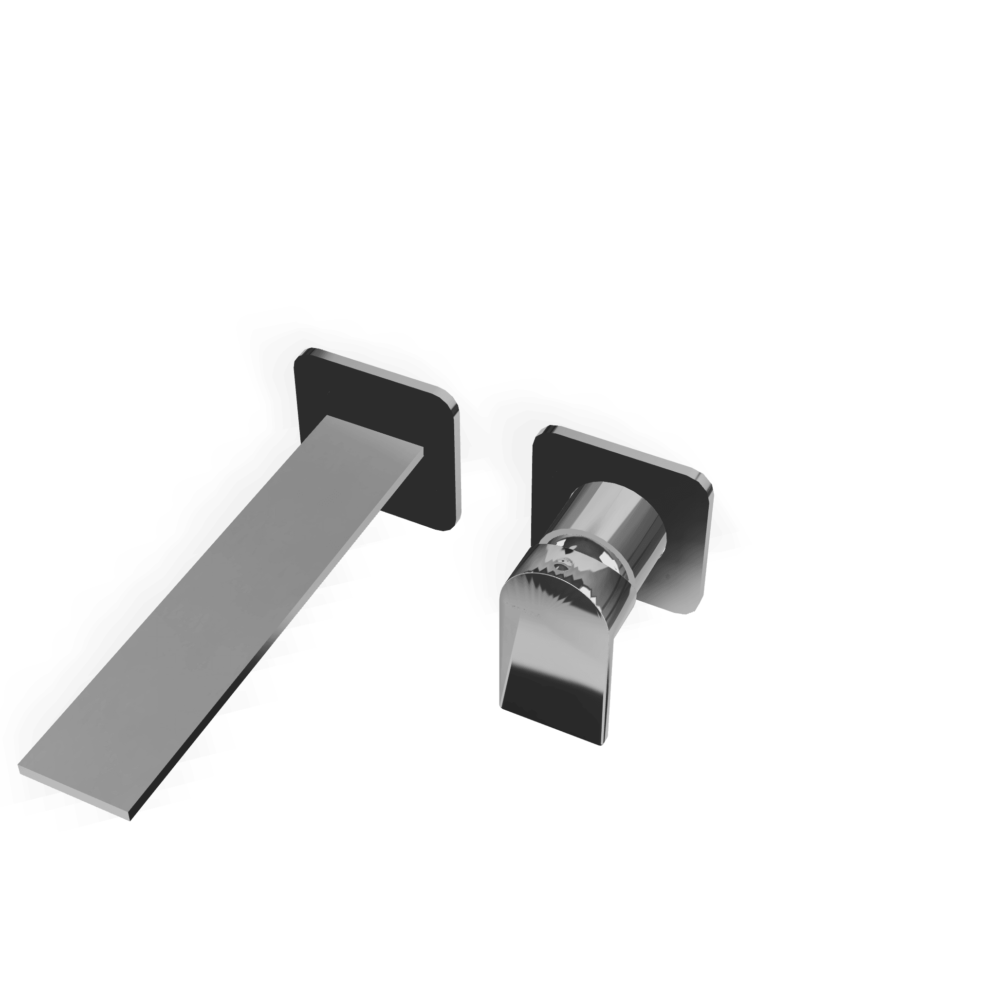 Внешняя часть смесителя для раковины из стены 110 мм Ran