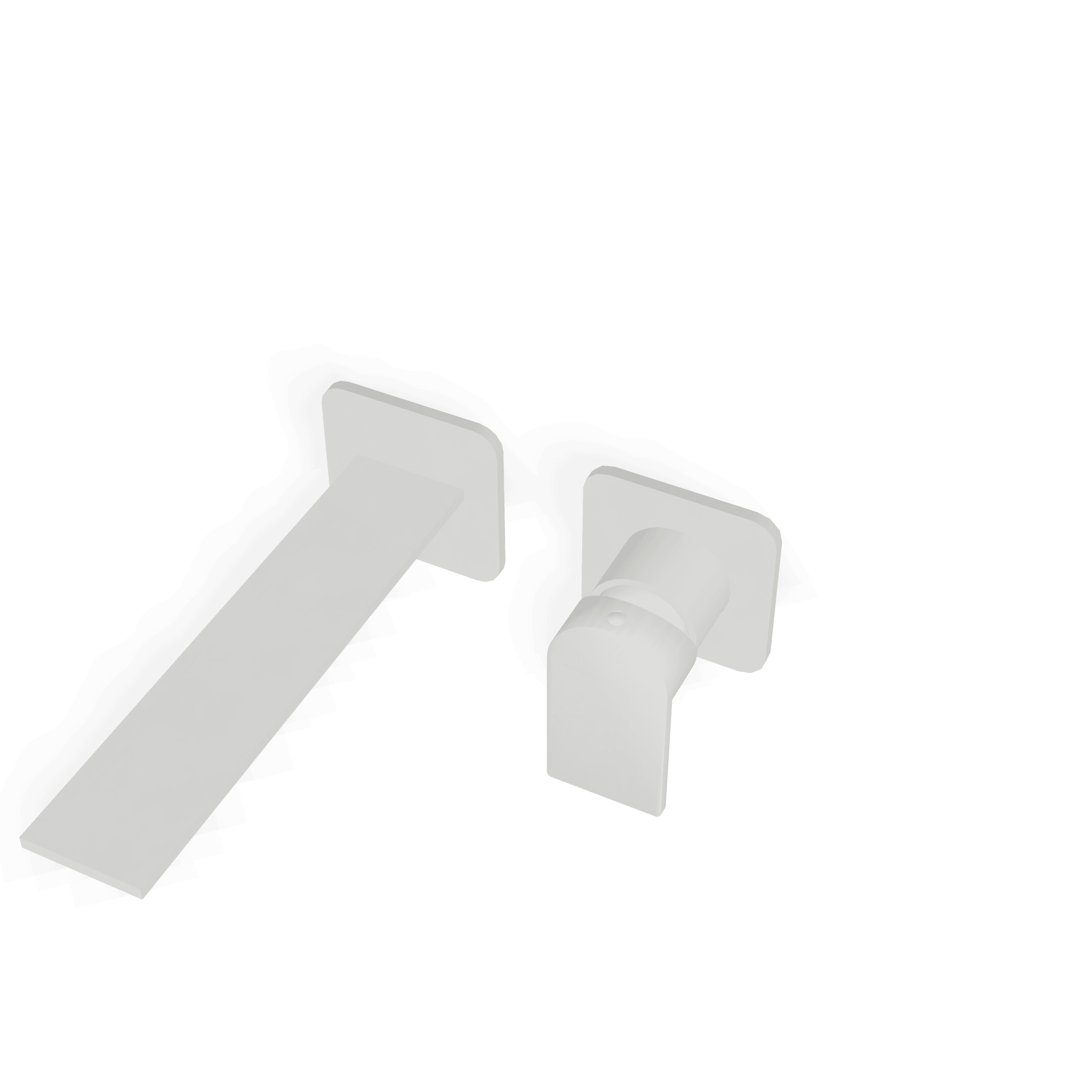 Внешняя часть смесителя для раковины из стены 110 мм Ran