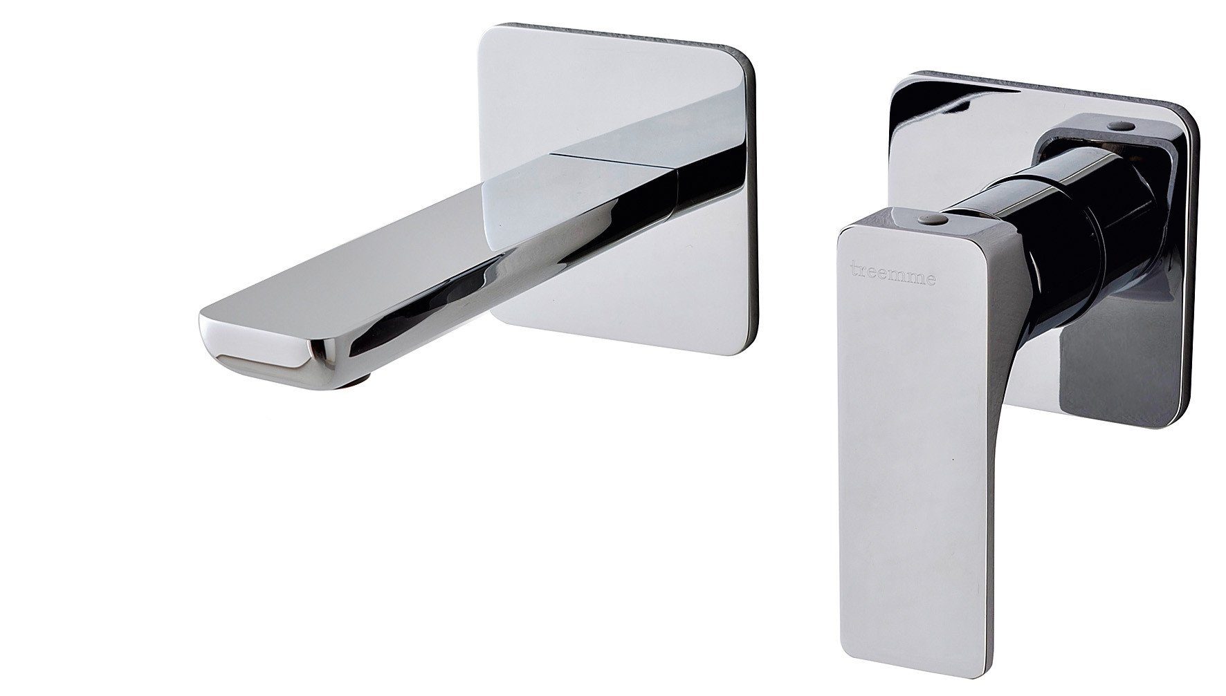 Внешняя часть смесителя для раковины из стены 110 мм Hask