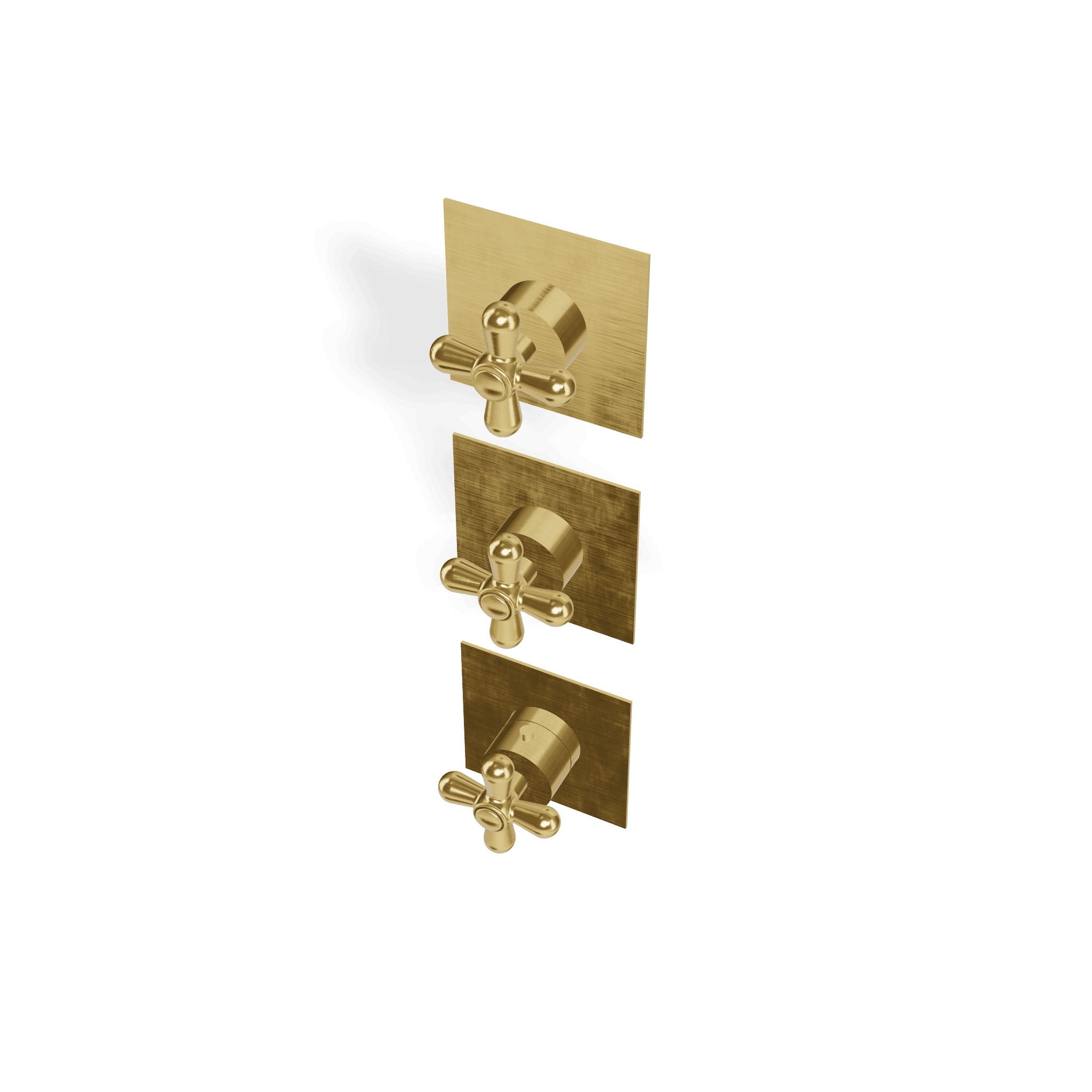 Внешняя часть термостатического смесителя для душа на 2 потребителя Romantica