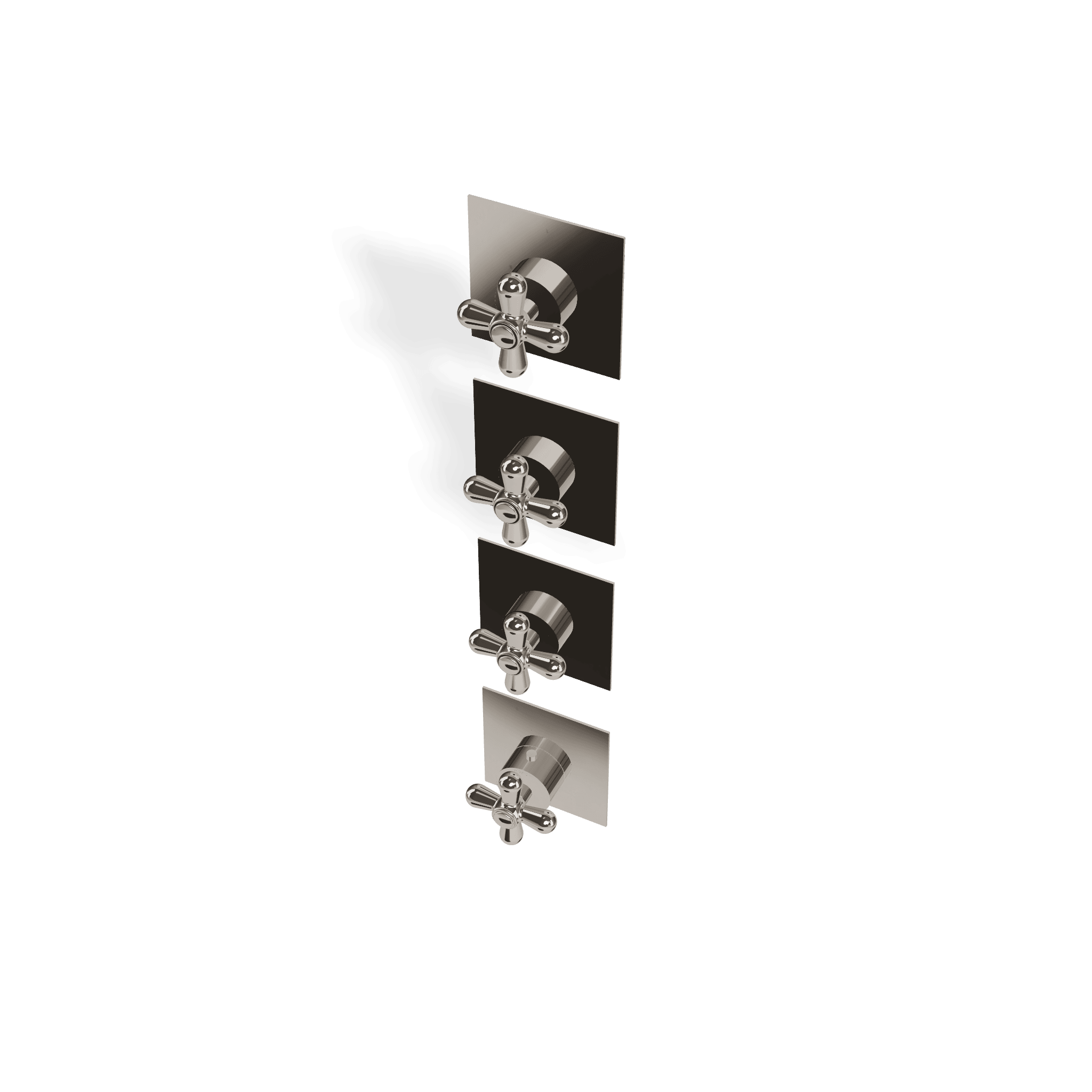 Внешняя часть термостатического смесителя для душа на 3 потребителя Romantica