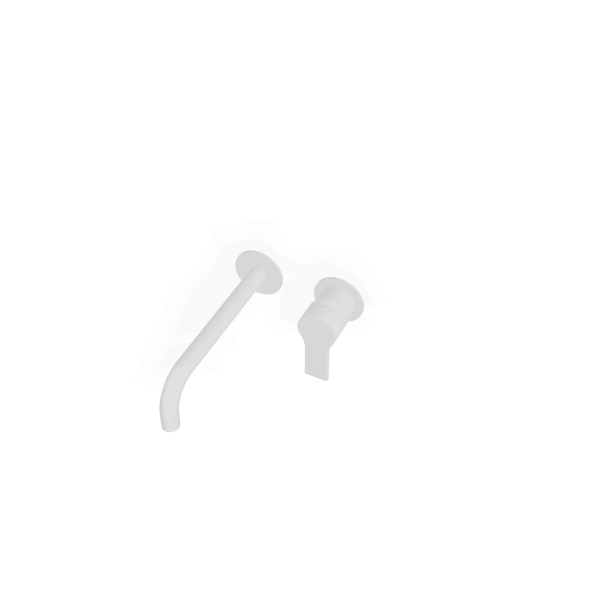 Внешняя часть смесителя для раковины из стены 195 мм Xero+