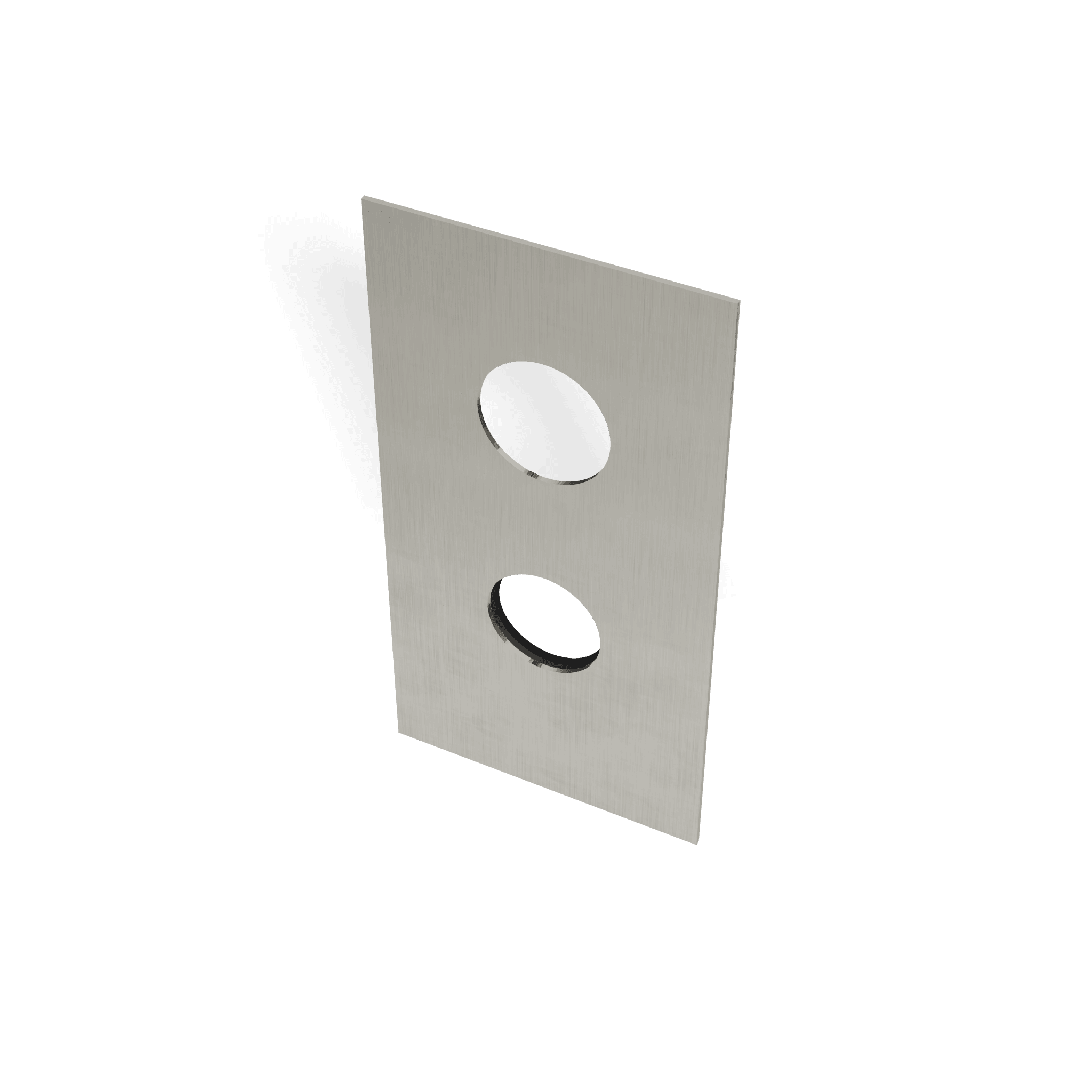 Декоративная панель 230х120 мм для смесителя для душа на 2/3 потребителя 40mm