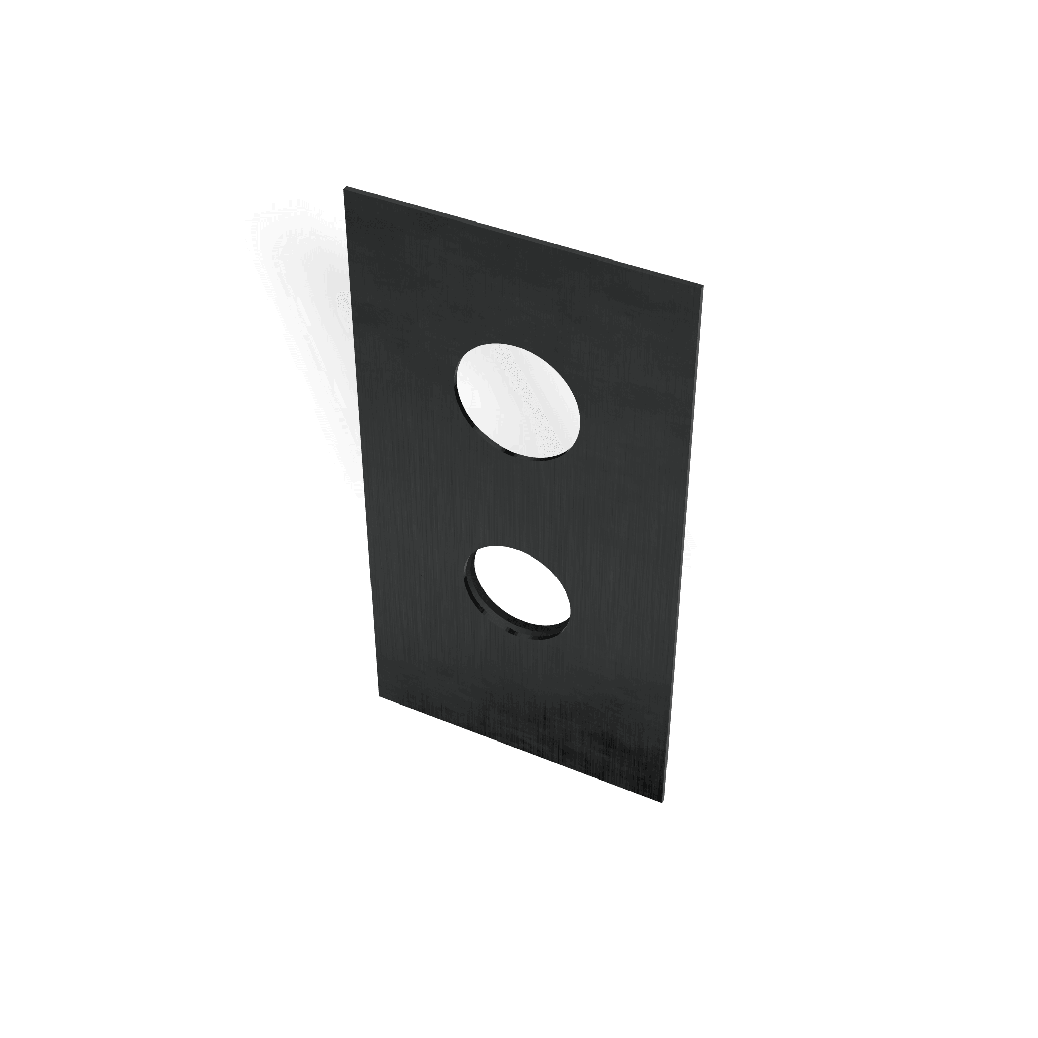 Декоративная панель 230х120 мм для смесителя для душа на 2/3 потребителя 40mm