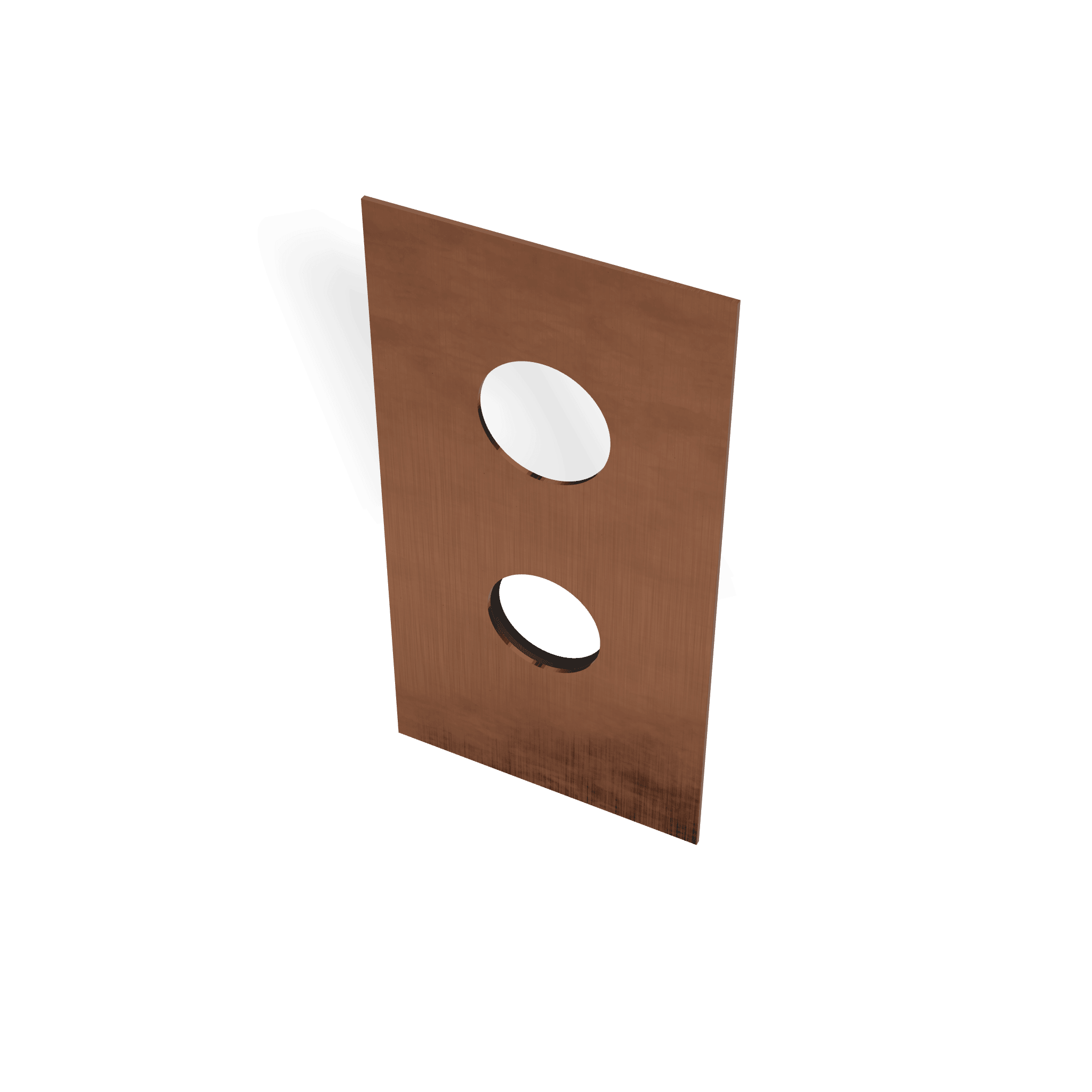 Декоративная панель 230х120 мм для смесителя для душа на 2/3 потребителя 40mm