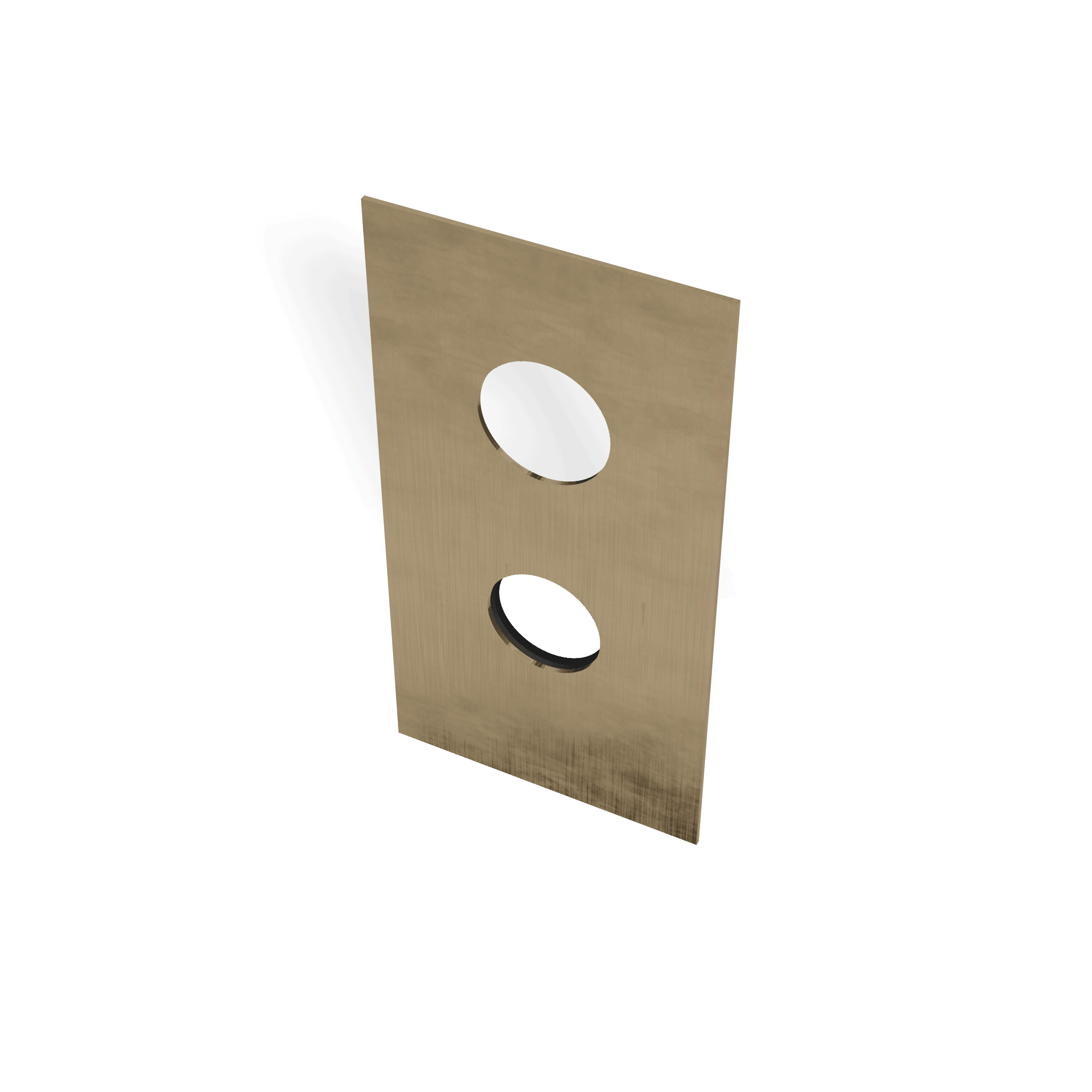 Декоративная панель 230х120 мм для смесителя для душа на 2/3 потребителя 40mm