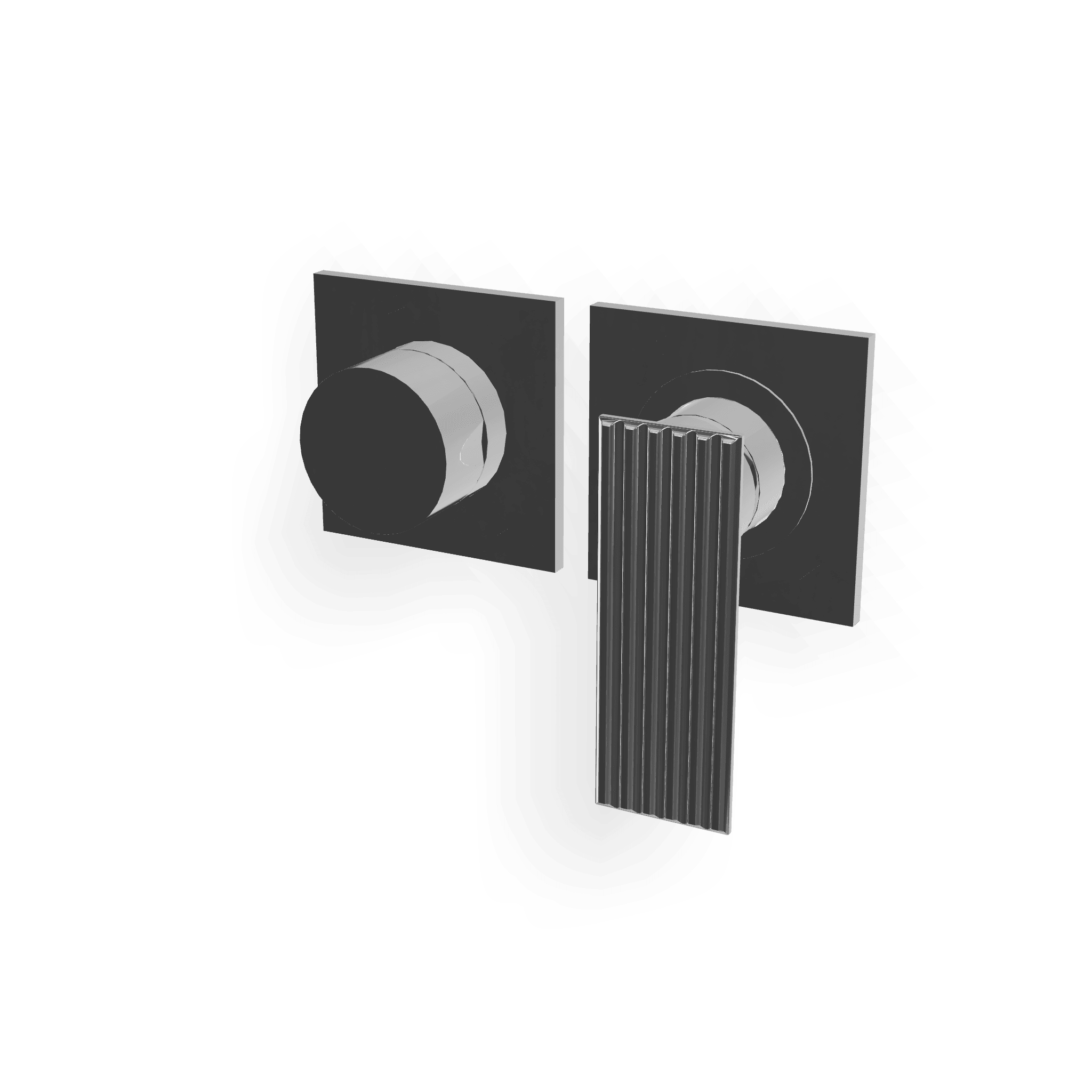 Внешняя часть смесителя для душа на 3 потребителя Ios