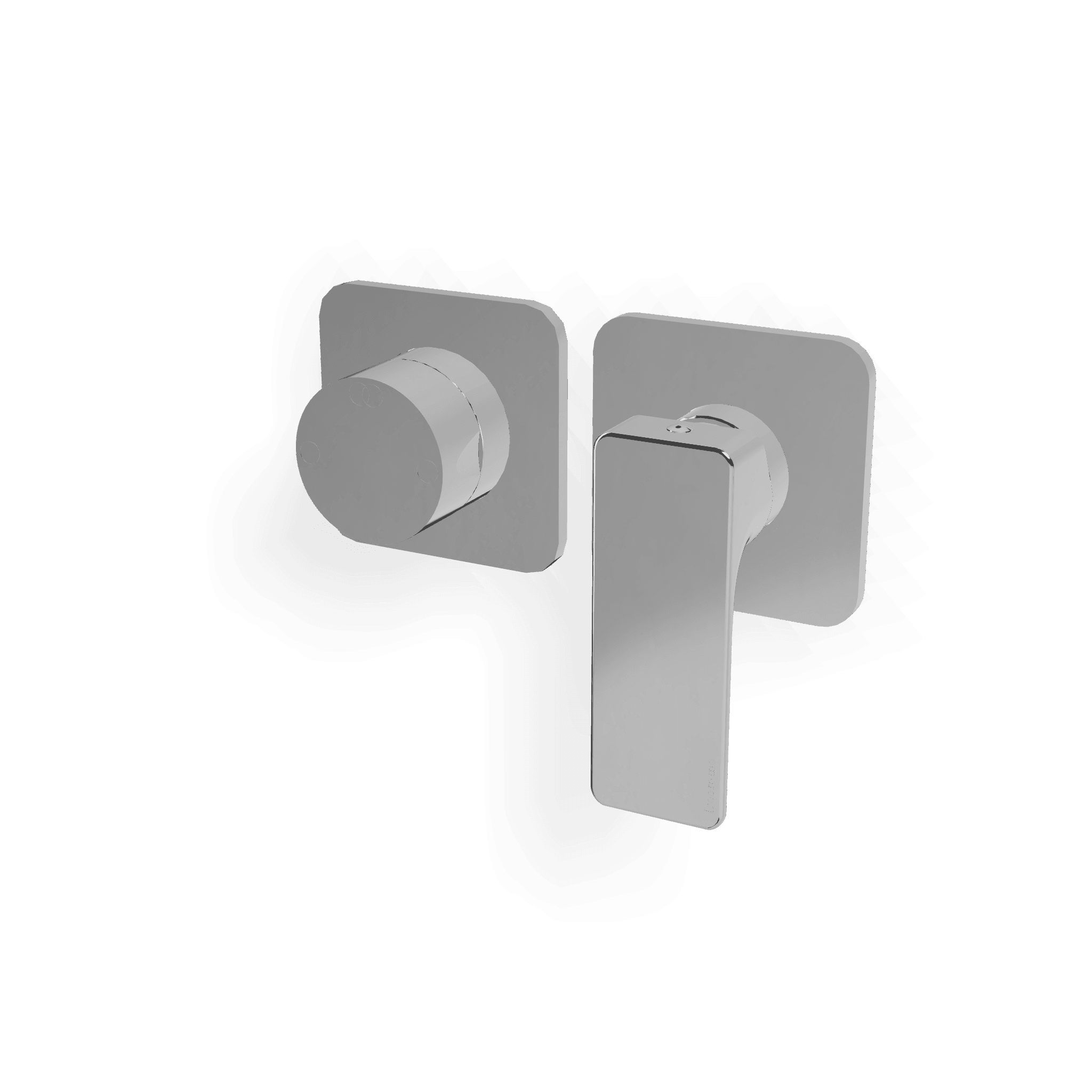 Внешняя часть смесителя для душа на 2 потребителя Hask