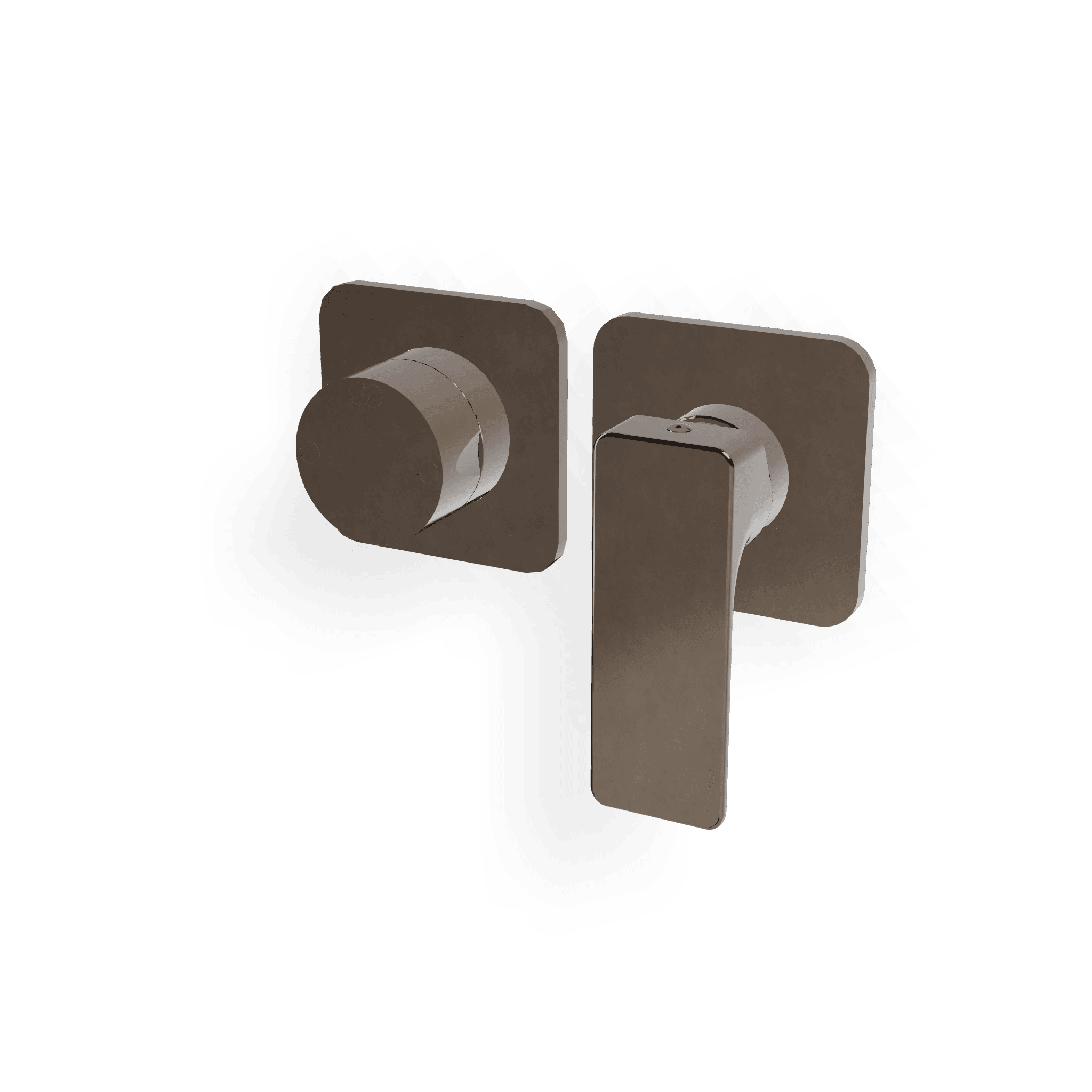 Внешняя часть смесителя для душа на 2 потребителя Hask