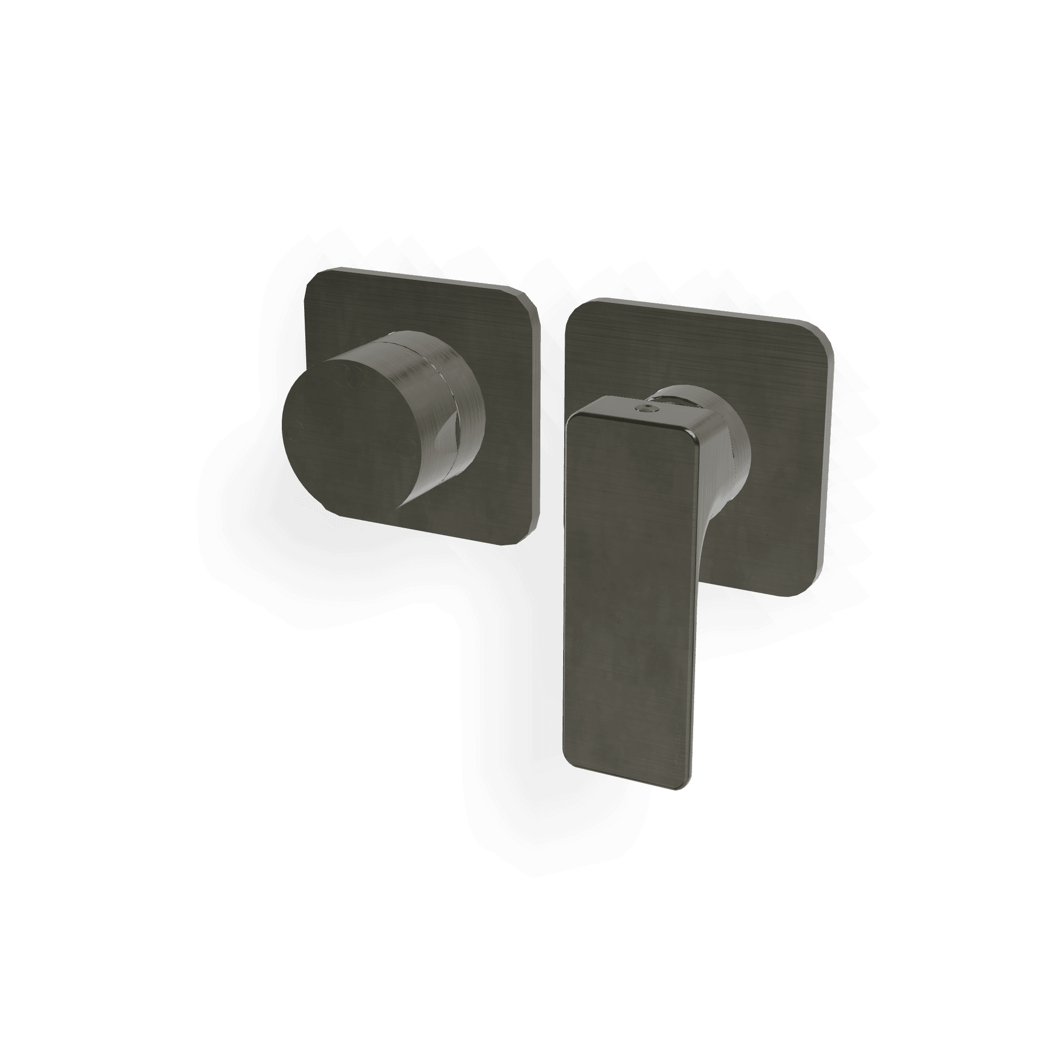 Внешняя часть смесителя для душа на 2 потребителя Hask