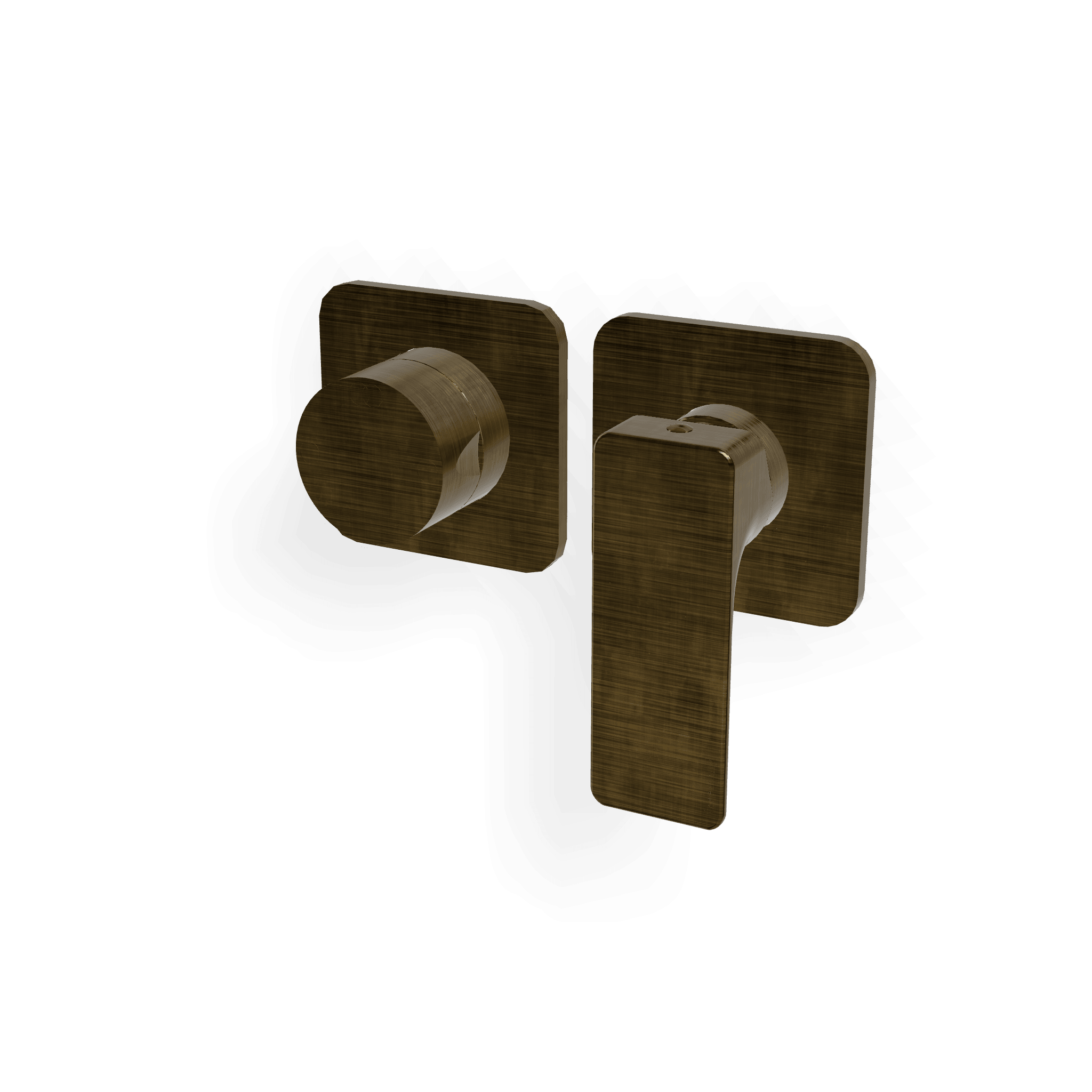 Внешняя часть смесителя для душа на 2 потребителя Hask