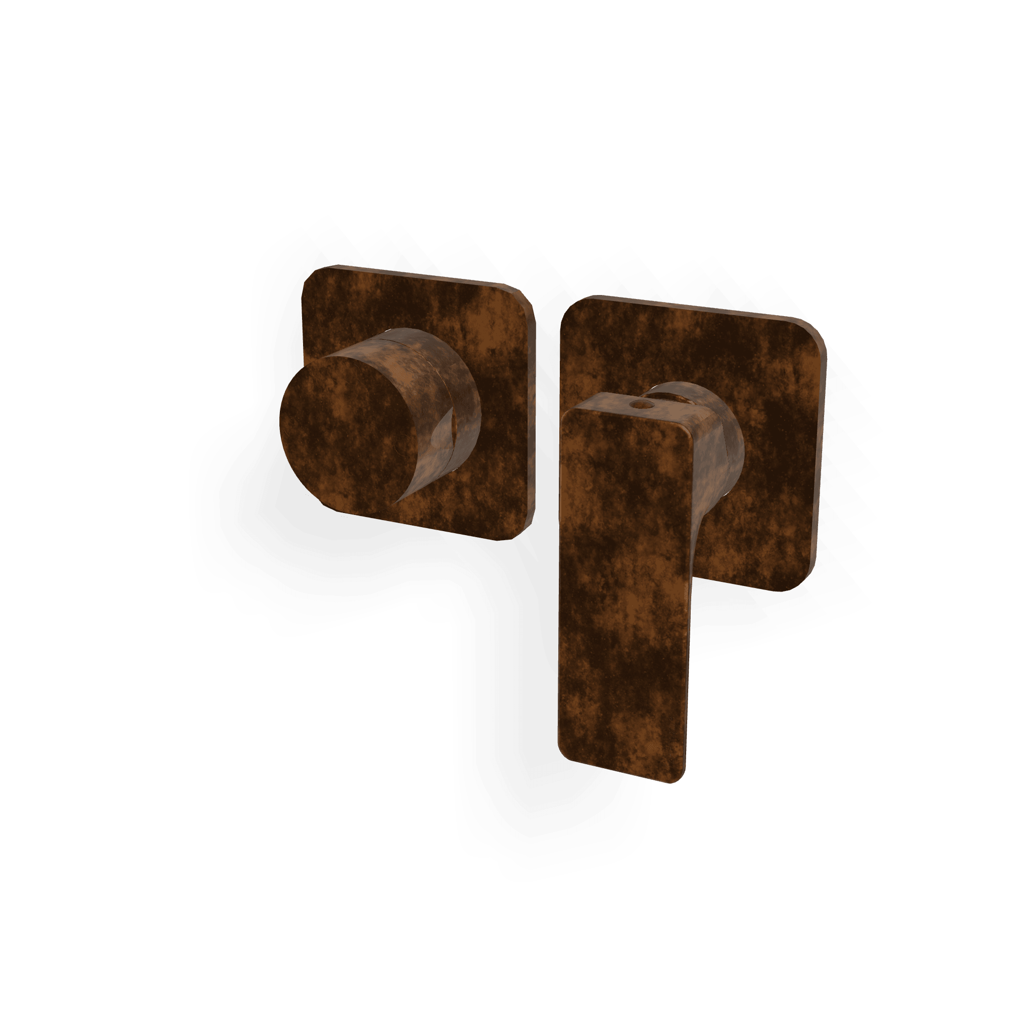 Внешняя часть смесителя для душа на 2 потребителя Hask